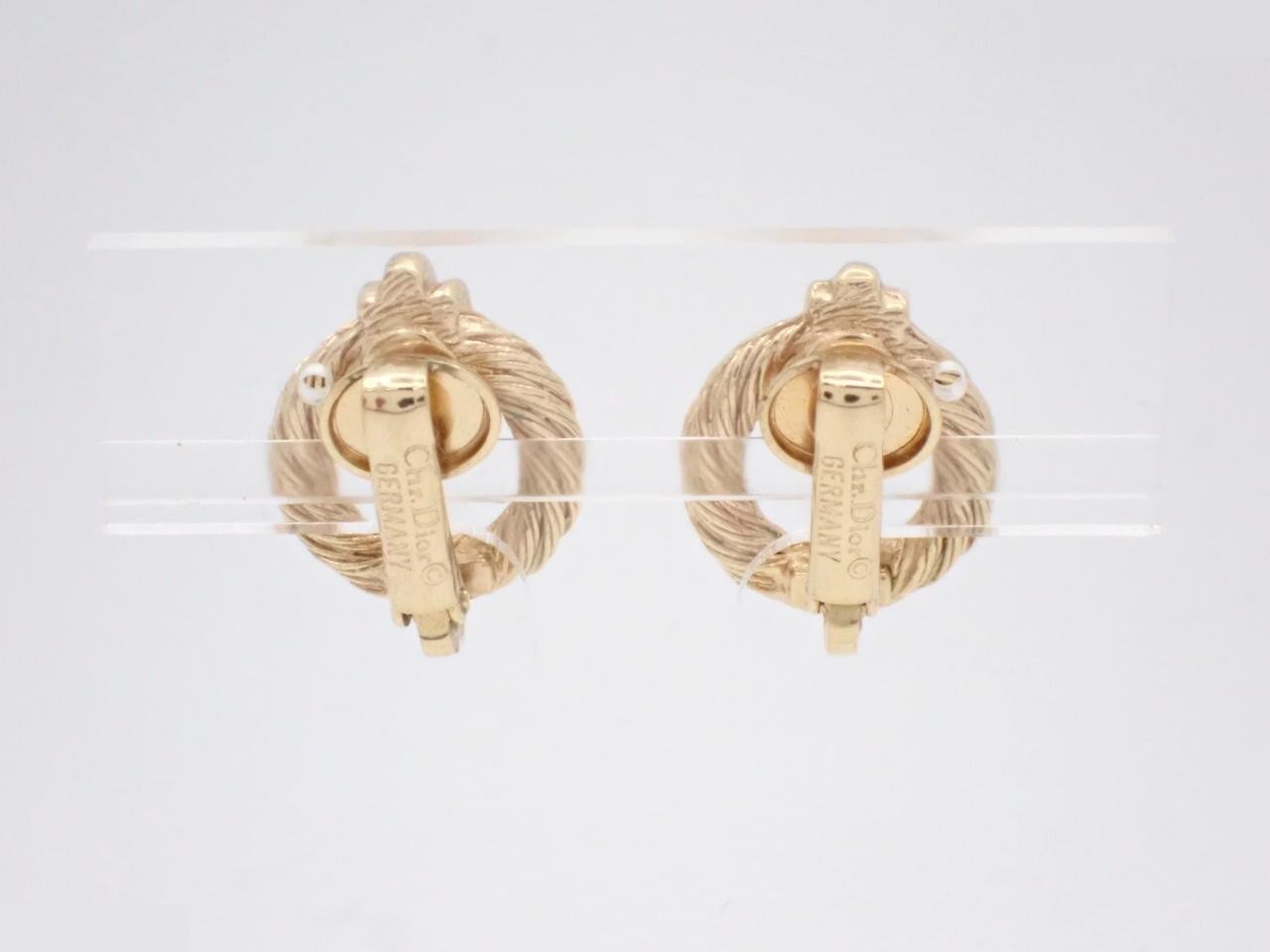 Earrings, Circle, GP — view 2