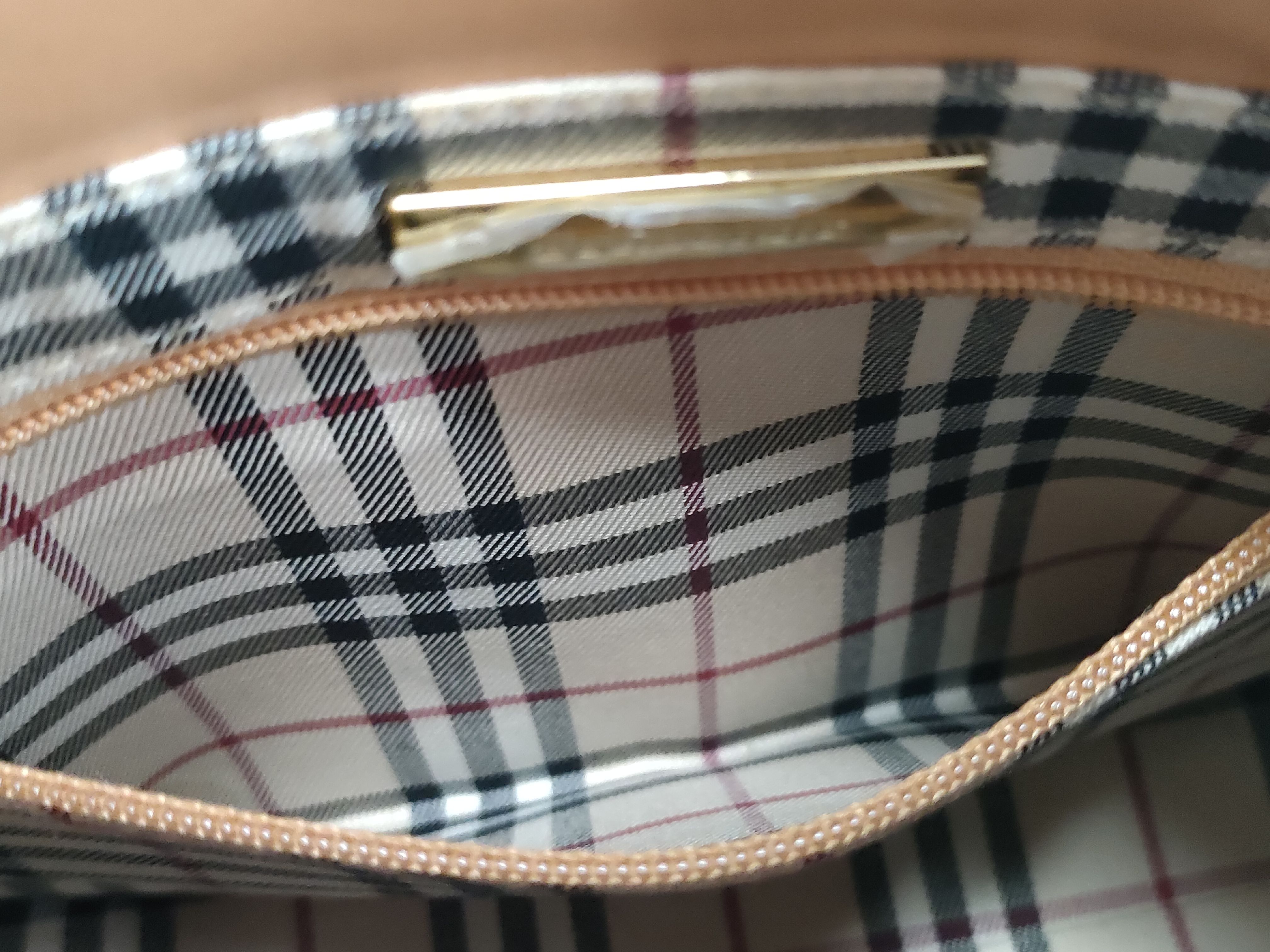 One-Shoulder Leather Beige Shoulder Bag — view 12