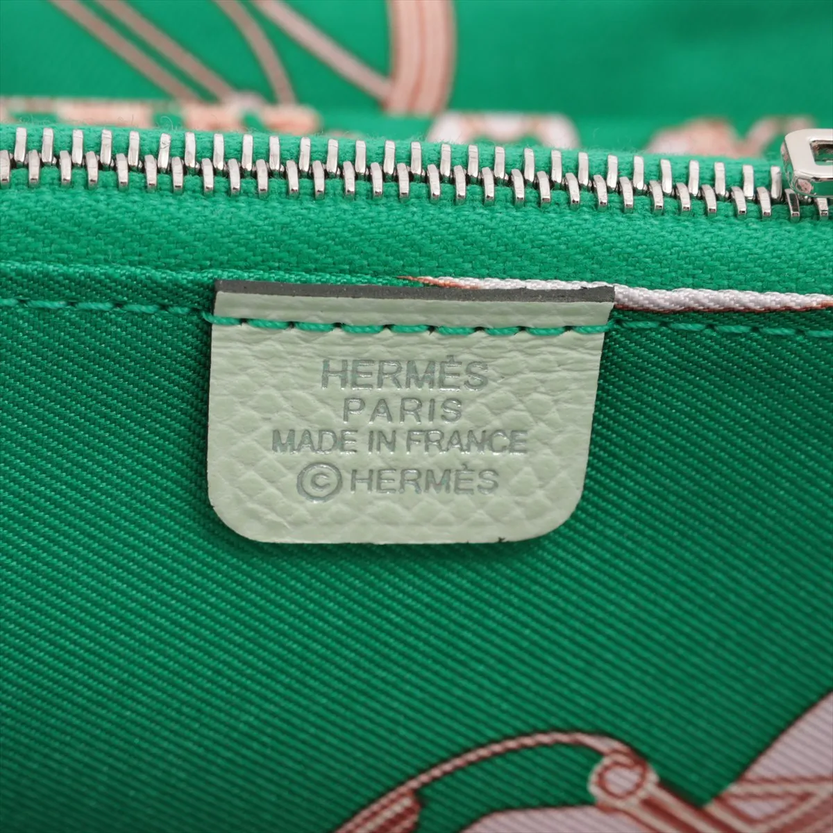 Azap Compact Silk In Vaux Epson Compact Wallet Vert Fizz Silver Hardware U:2022 — view 9