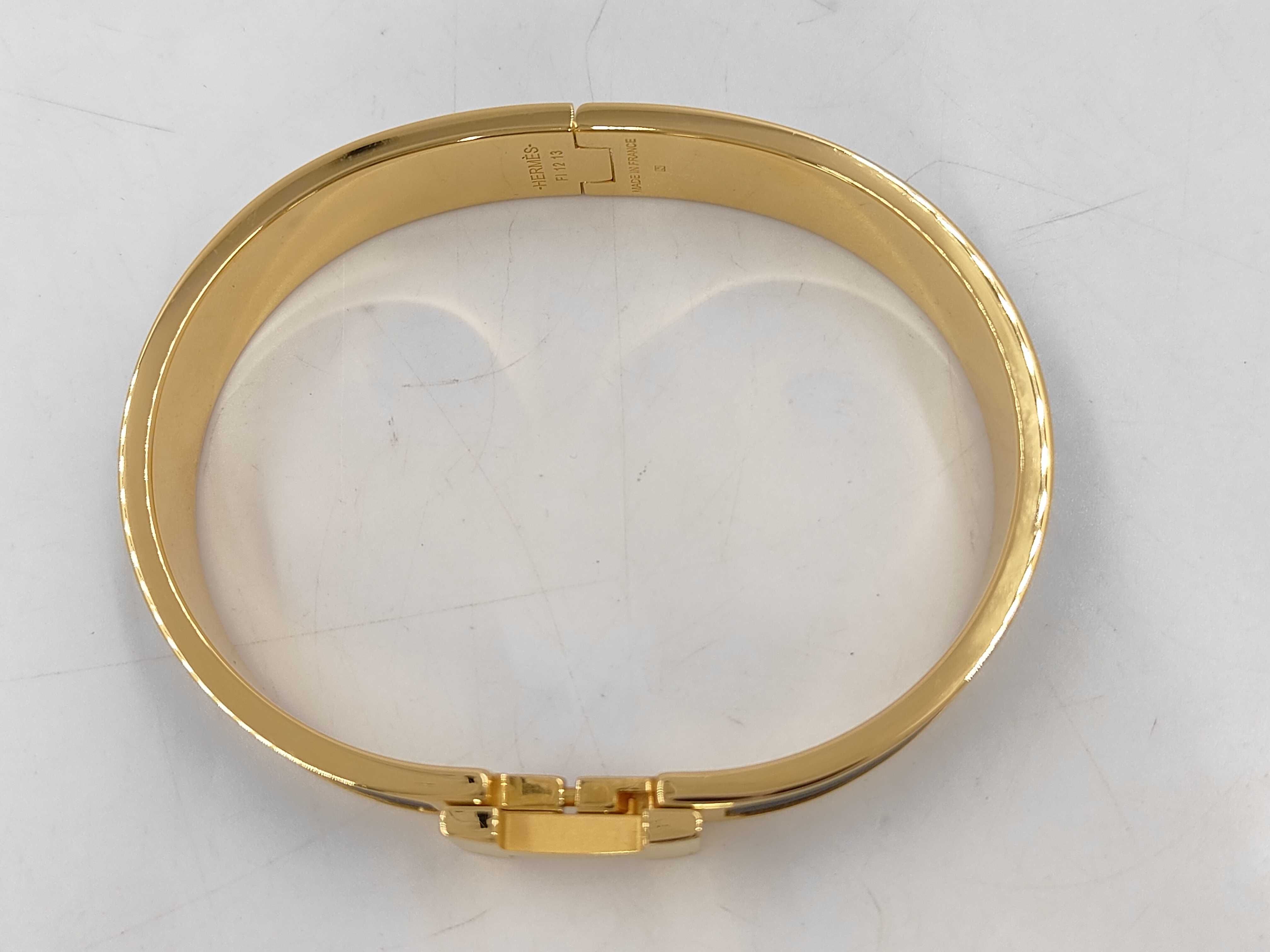 Clic HH GP Gris Etain Matte T6 size Bracelet/Bangle — view 2