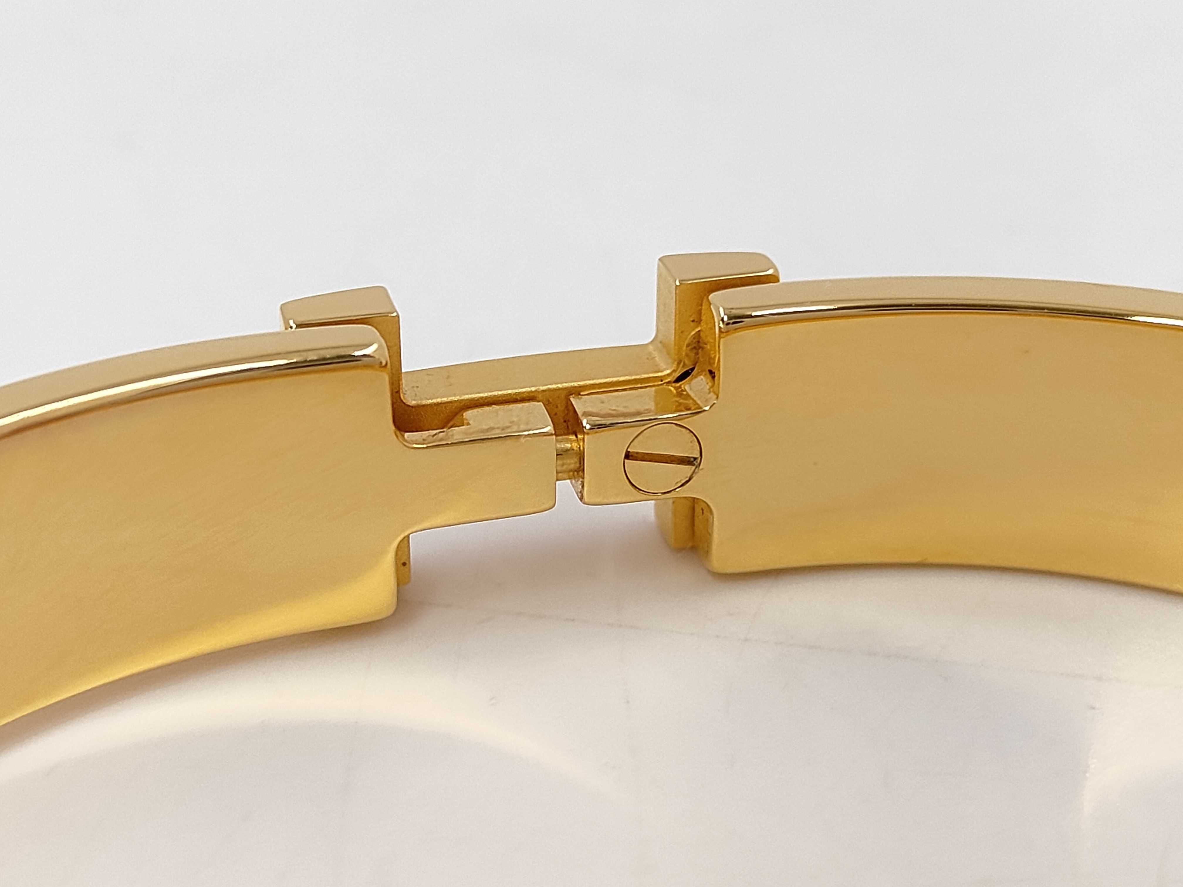 Clic HH GP Gris Etain Matte T6 size Bracelet/Bangle — view 4