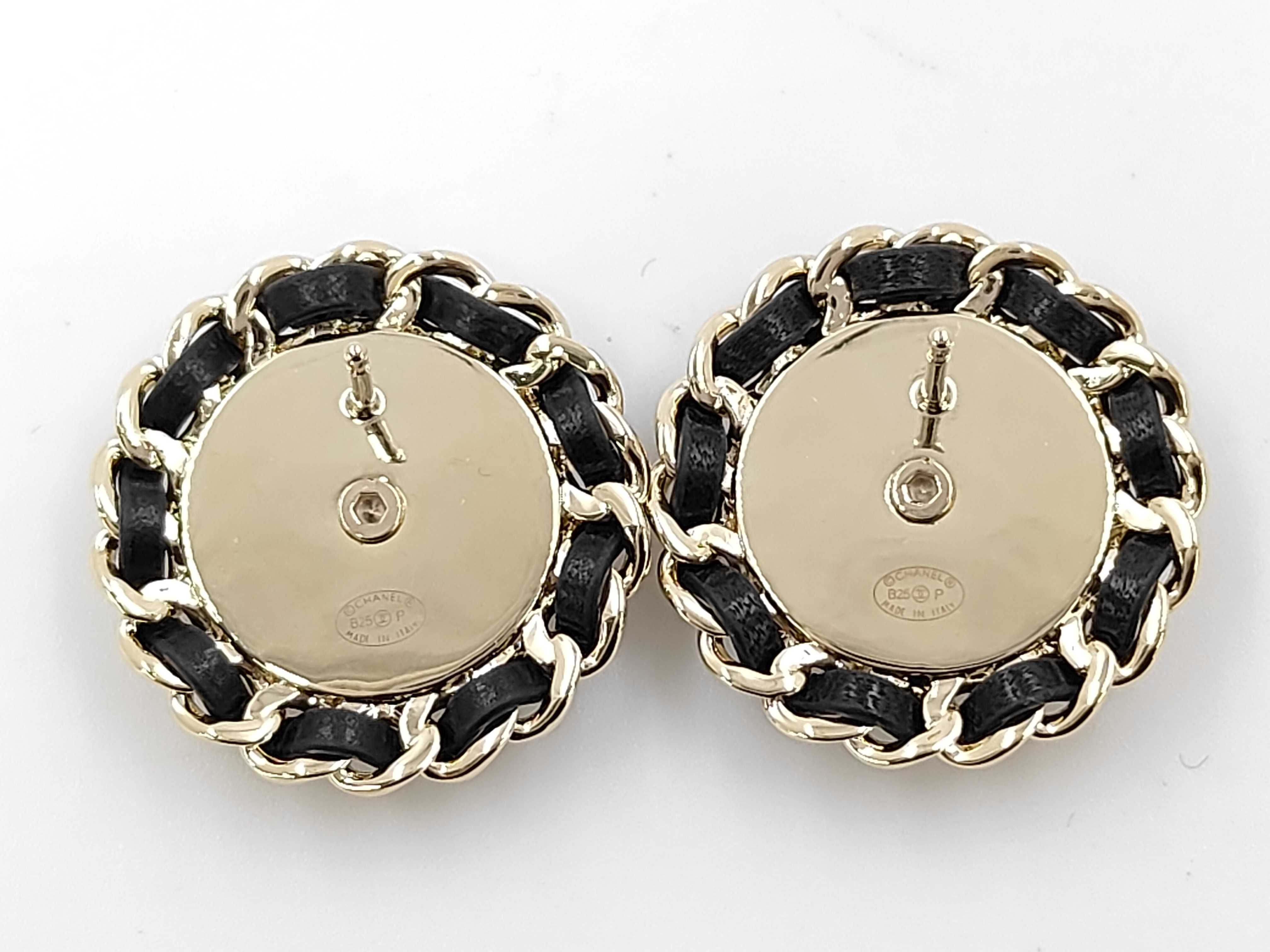 Coco Mark Denim Earrings B25P GP Earrings — view 2