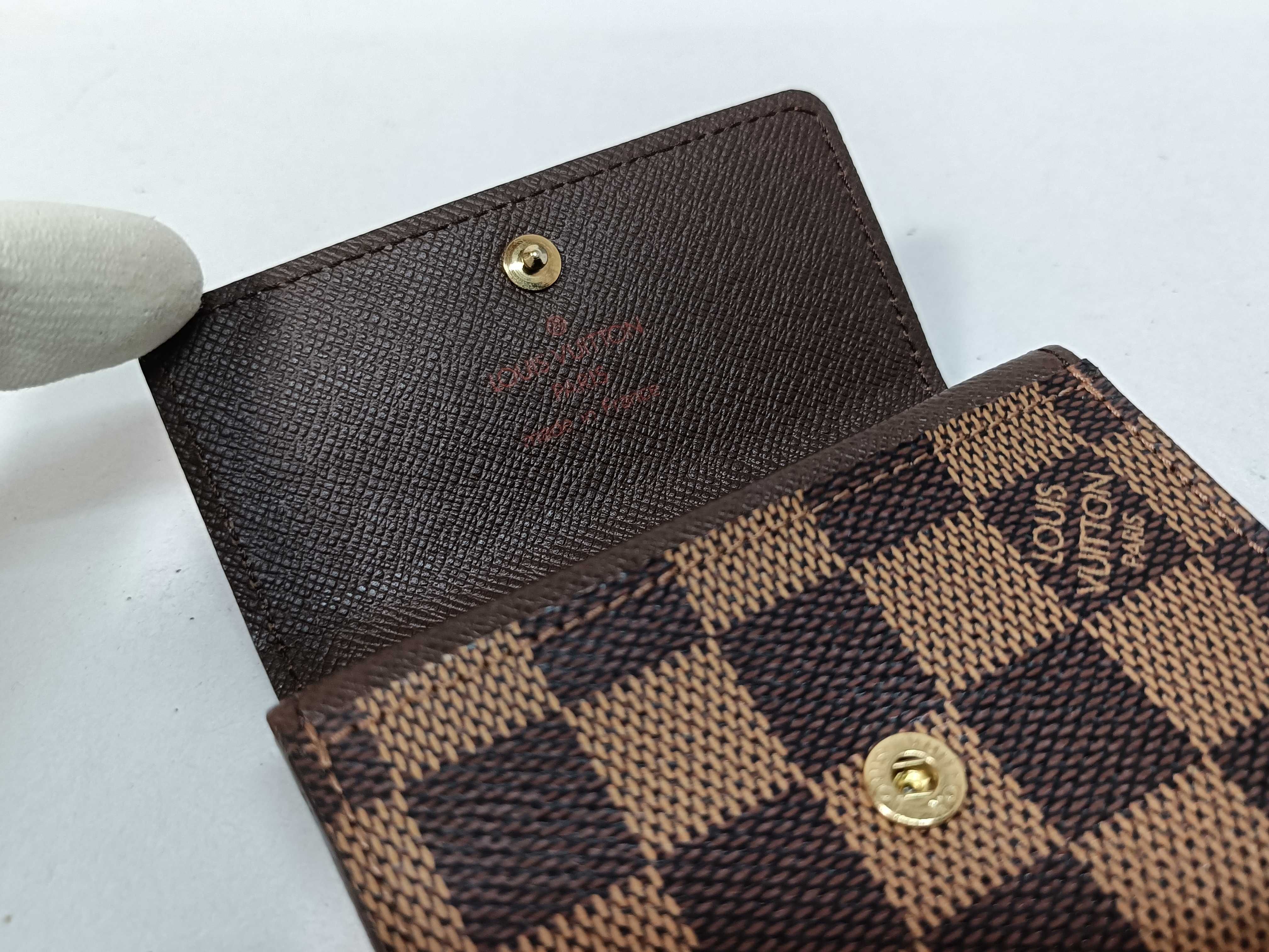 Damier Portemonnaie Plat Coin Case — view 8