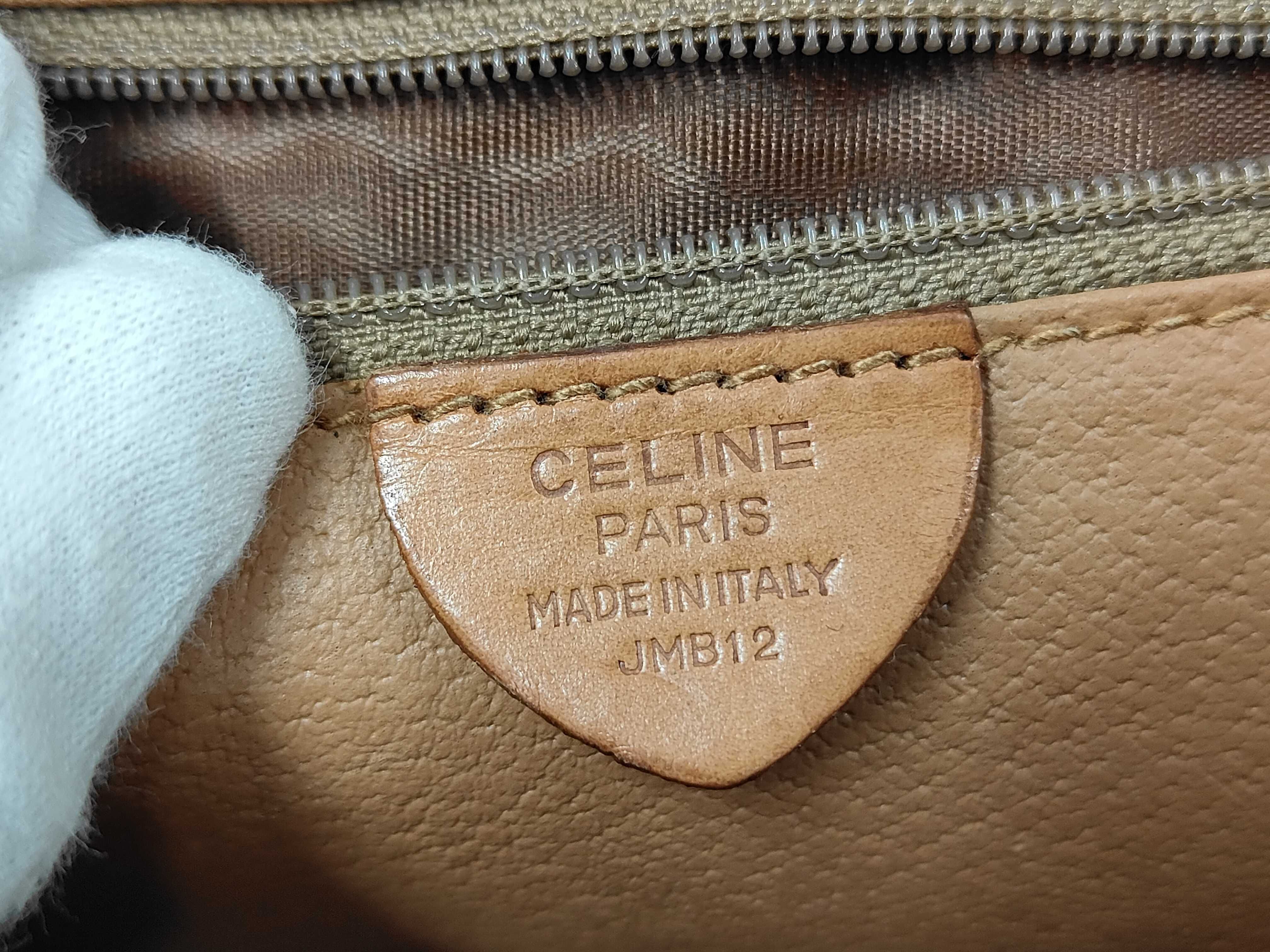 Brown Macadam Pattern Vintage Tote Bag — view 10