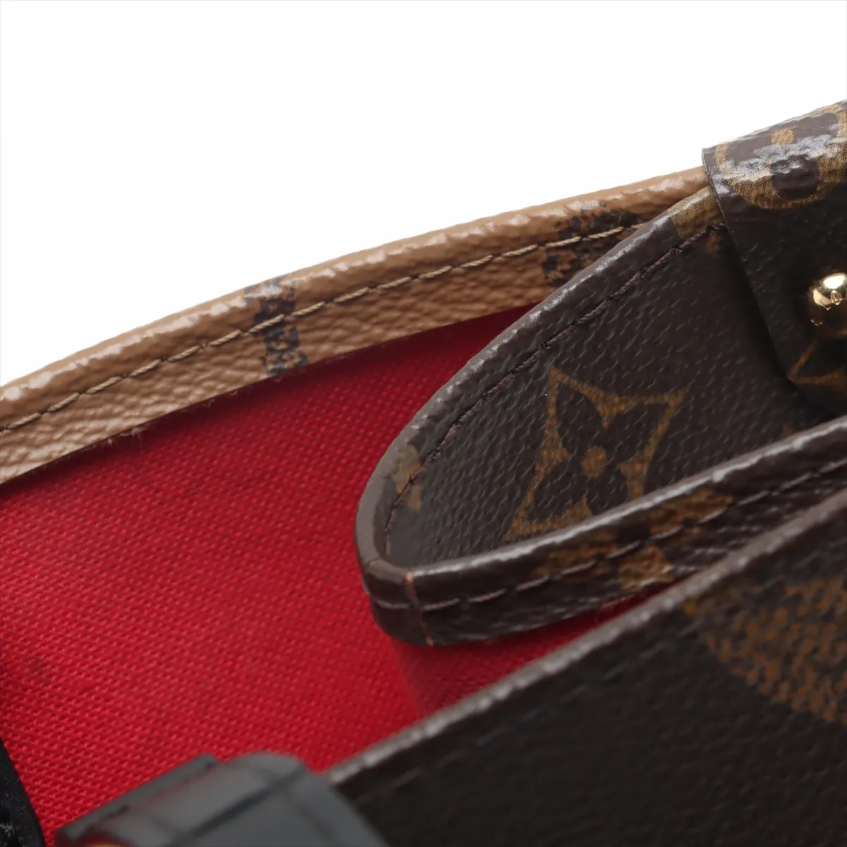 Giant Monogram Reverse On the Go MM M45039 Brown RFID reaction available — view 12