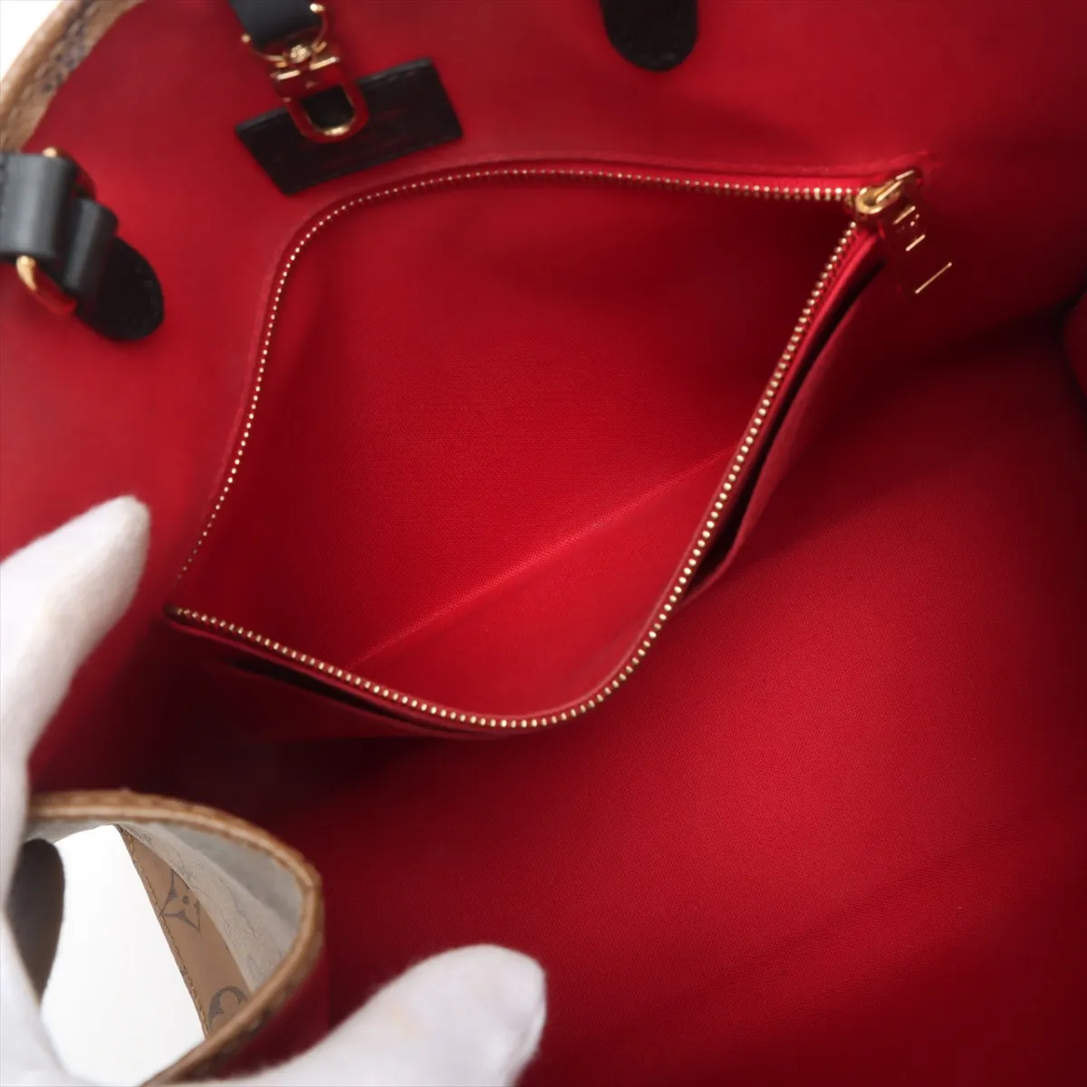 Giant Monogram Reverse On the Go MM M45039 Brown RFID reaction available — view 8
