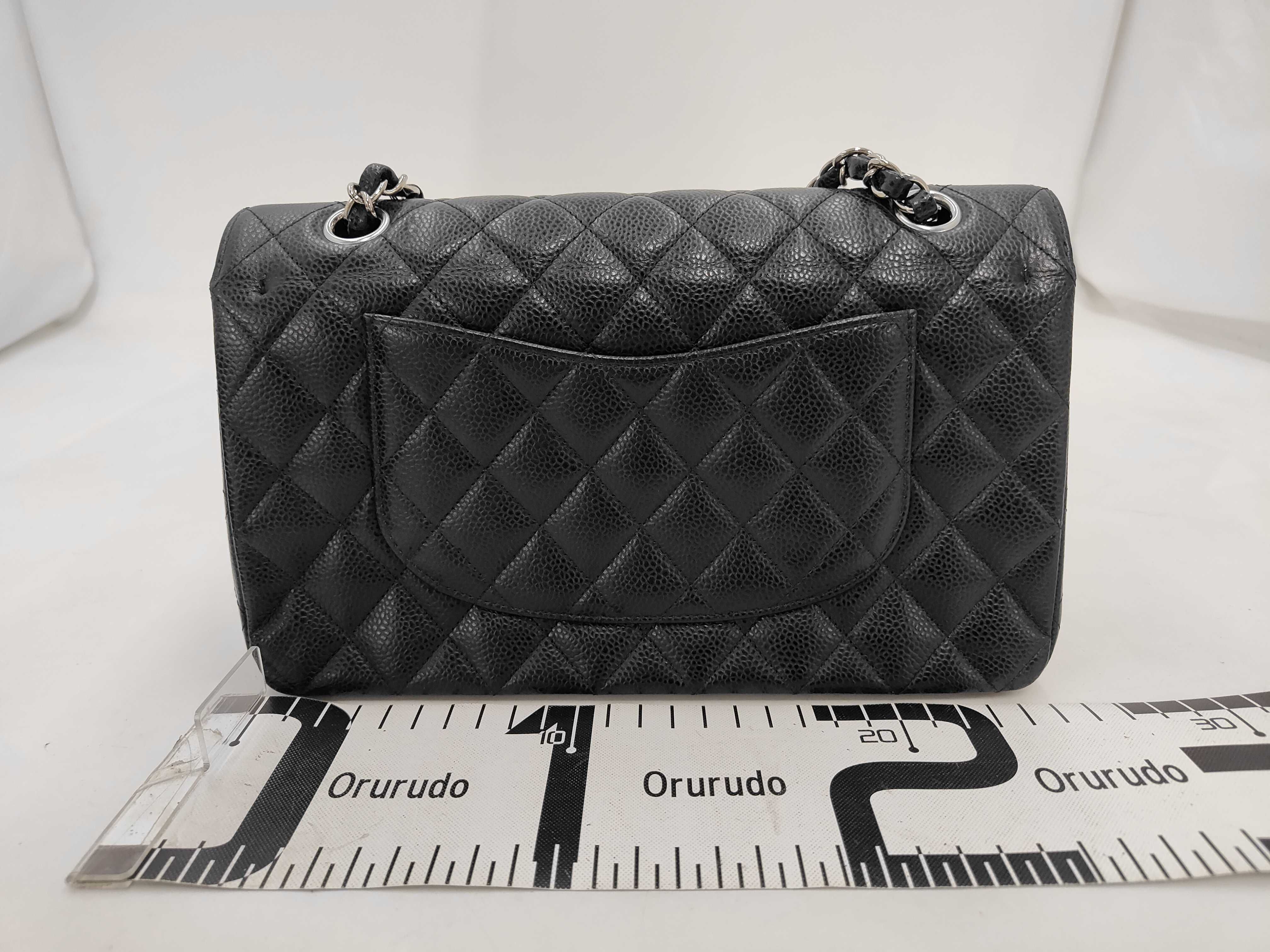 Matelassé 25 Caviar Double Flap Double Chain Shoulder Bag — view 2