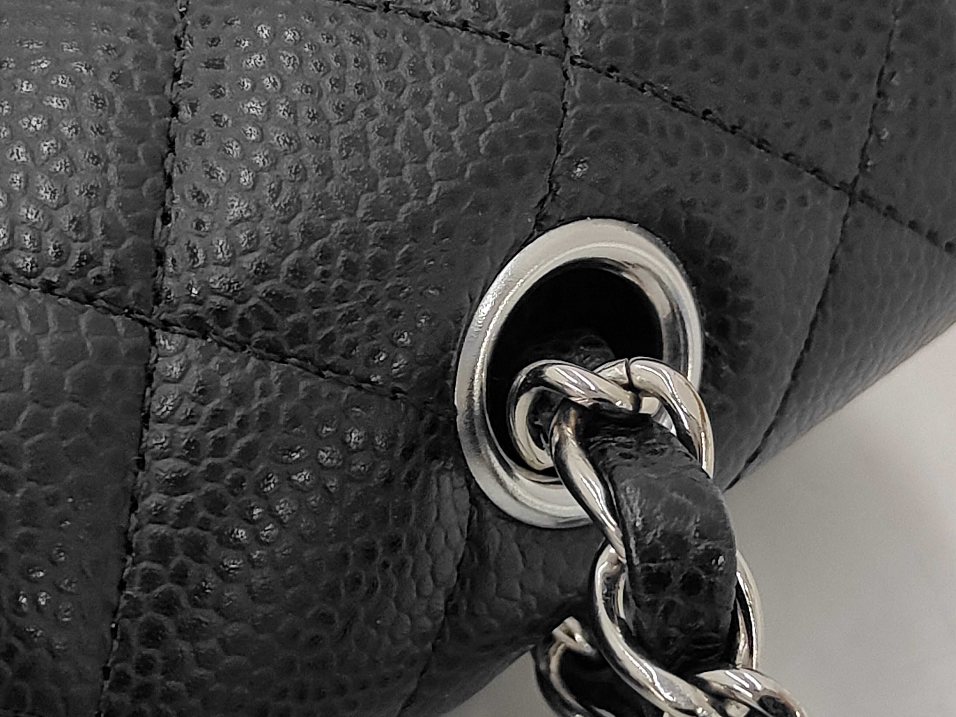 Matelassé 25 Caviar Double Flap Double Chain Shoulder Bag — view 7