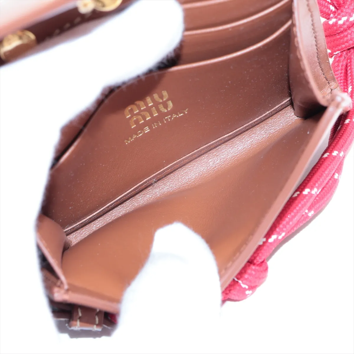 5MT024 Leather Compact Wallet Brown — view 7