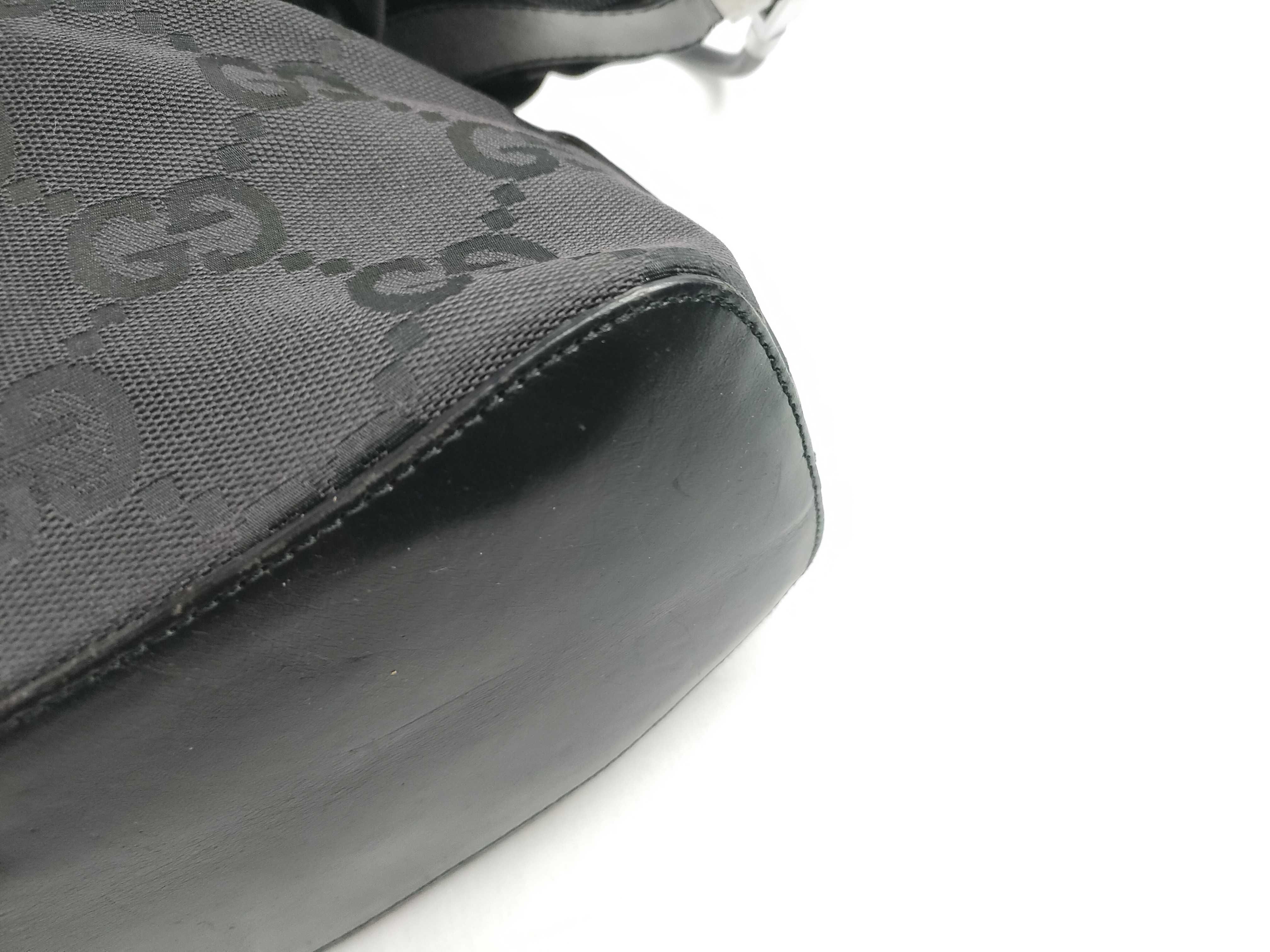 Jumbo GG Canvas Handbag, Black — view 5