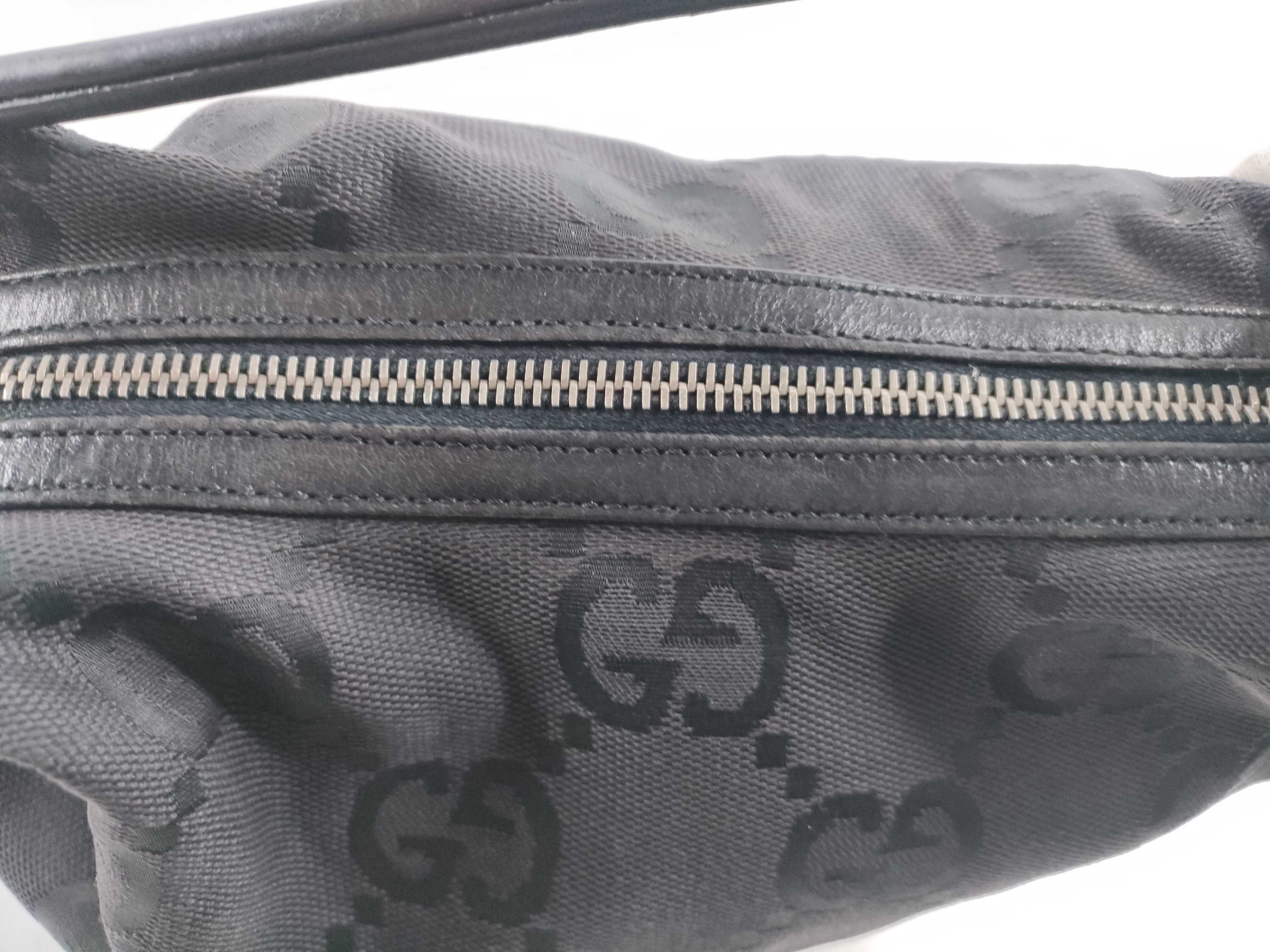 Jumbo GG Canvas Handbag, Black — view 9