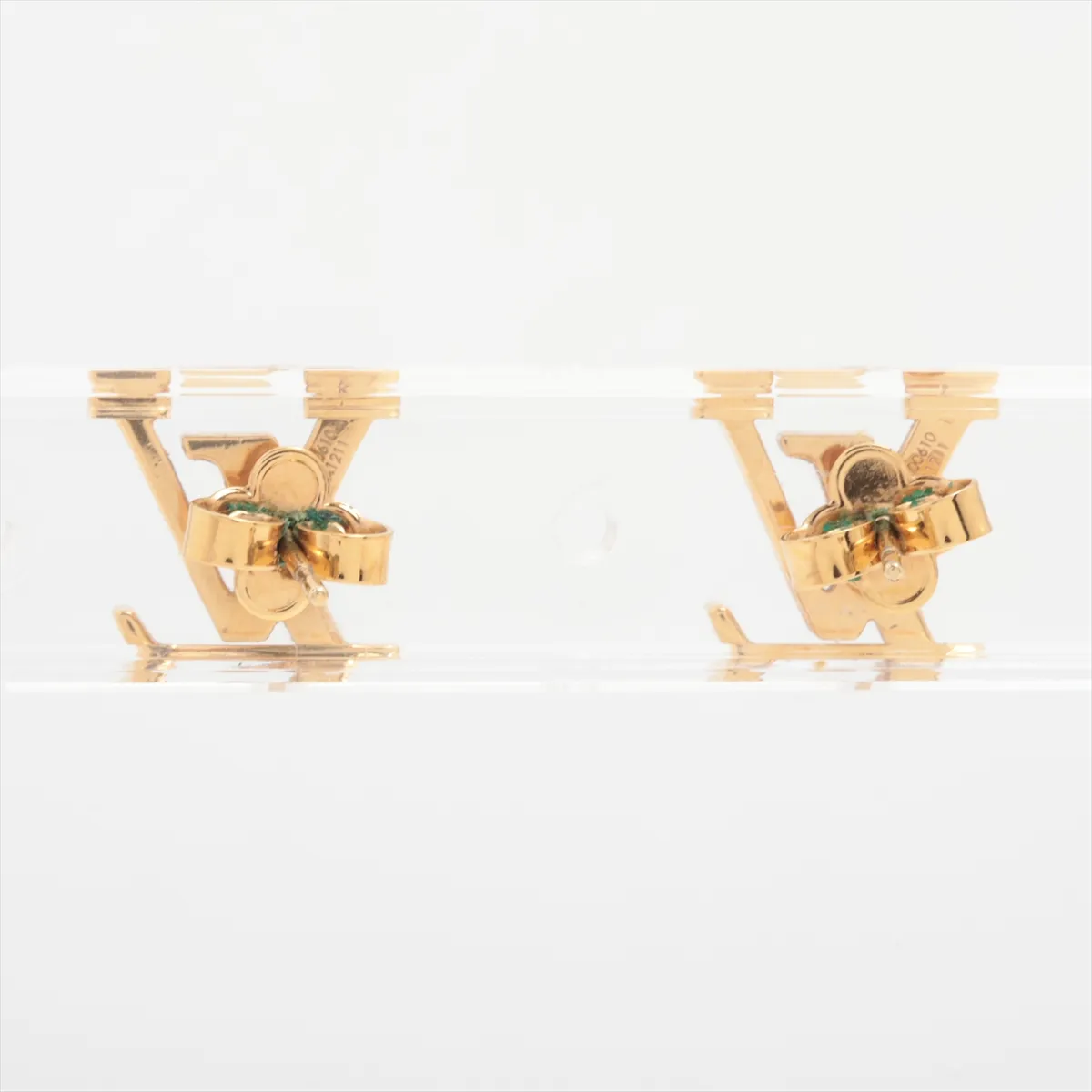 M00610 Boucles d'Oreilles LV Iconic VA1211 Earrings (Pair) GP Gold. Shows signs of wear: — view 2