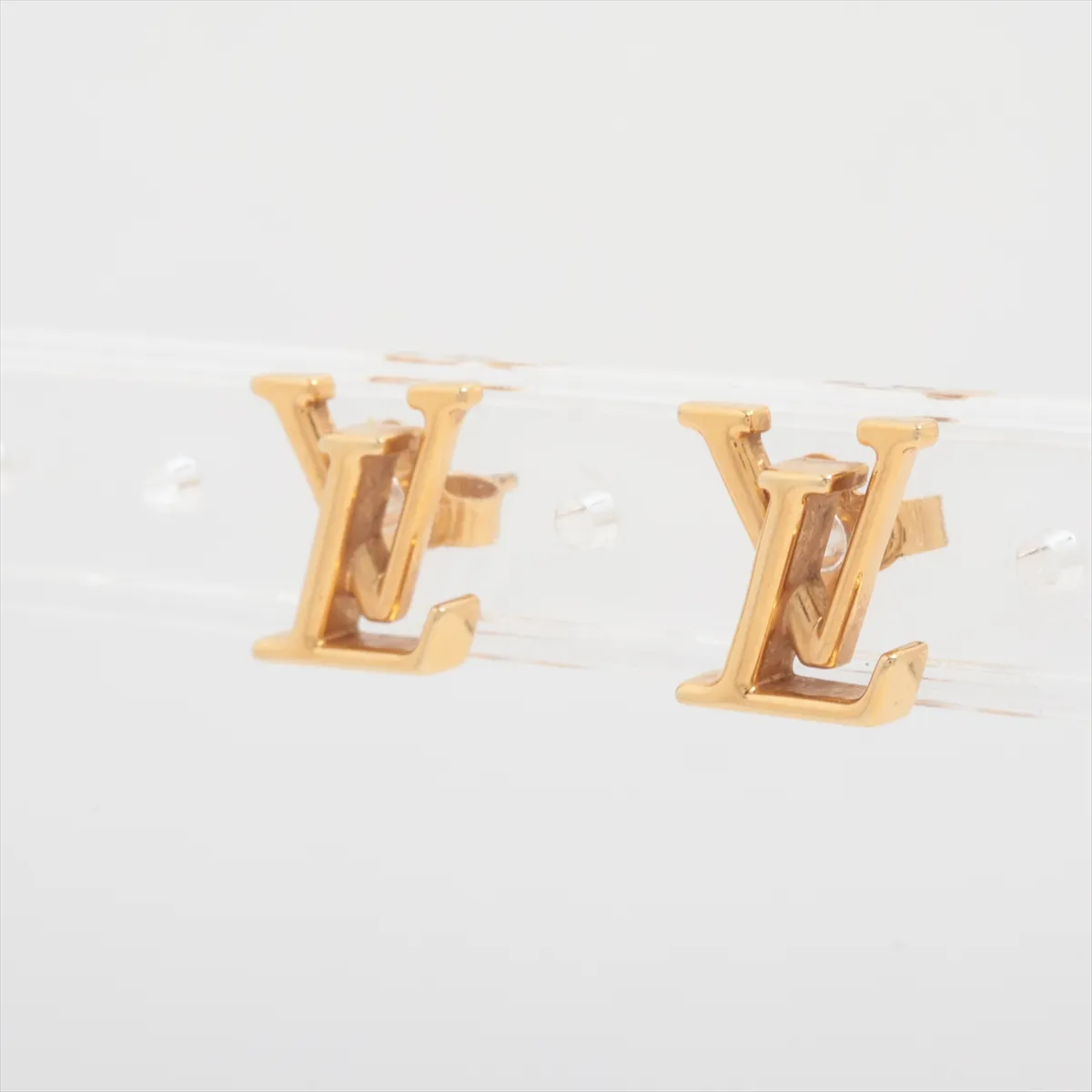 M00610 Boucles d'Oreilles LV Iconic VA1211 Earrings (Pair) GP Gold. Shows signs of wear: — view 3