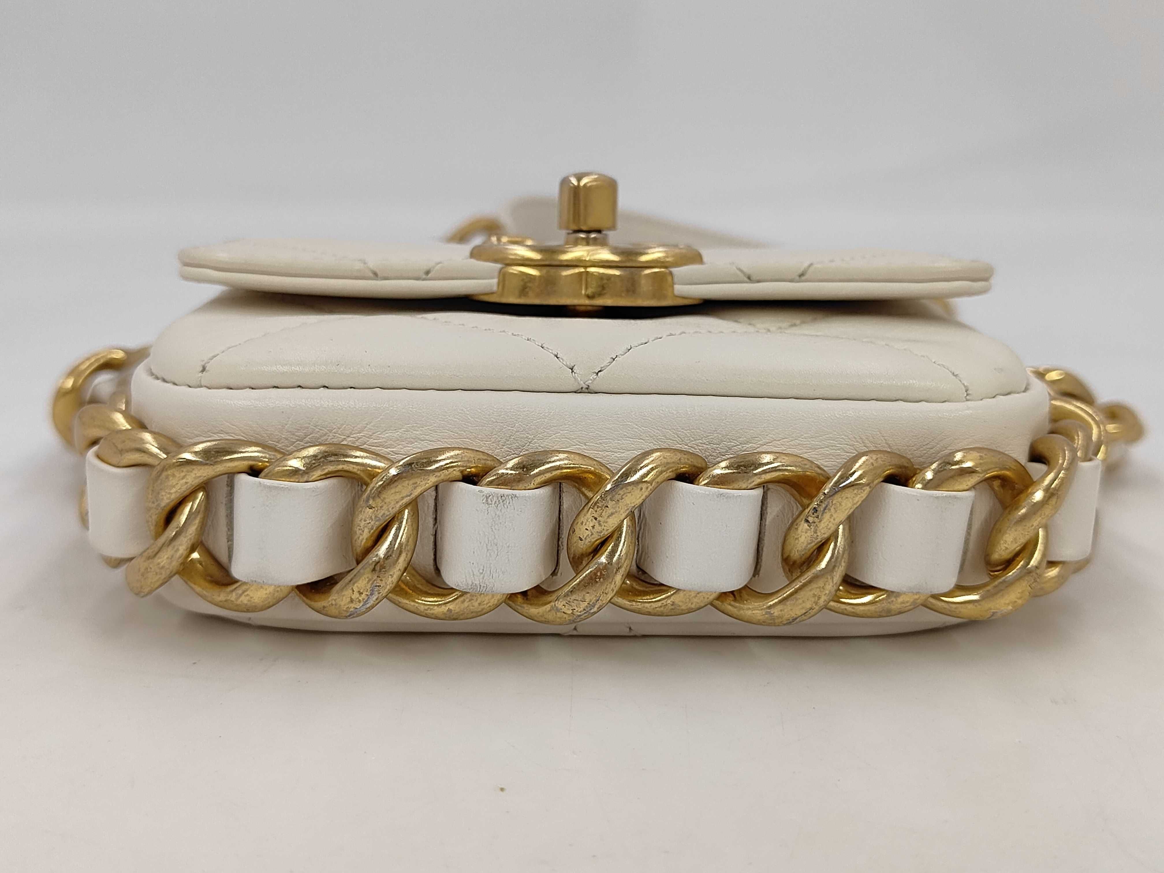Lambskin Chain Shoulder Bag — view 3