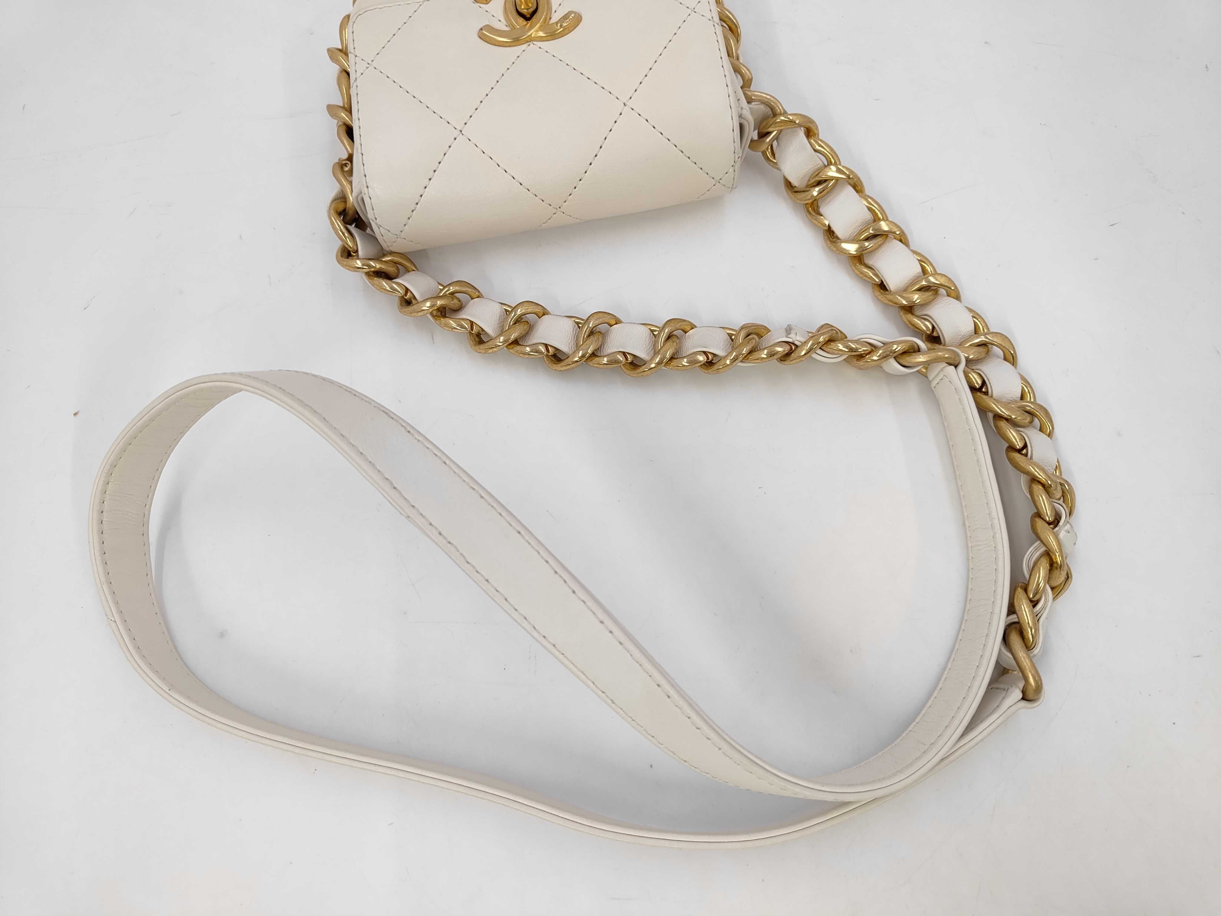 Lambskin Chain Shoulder Bag — view 5