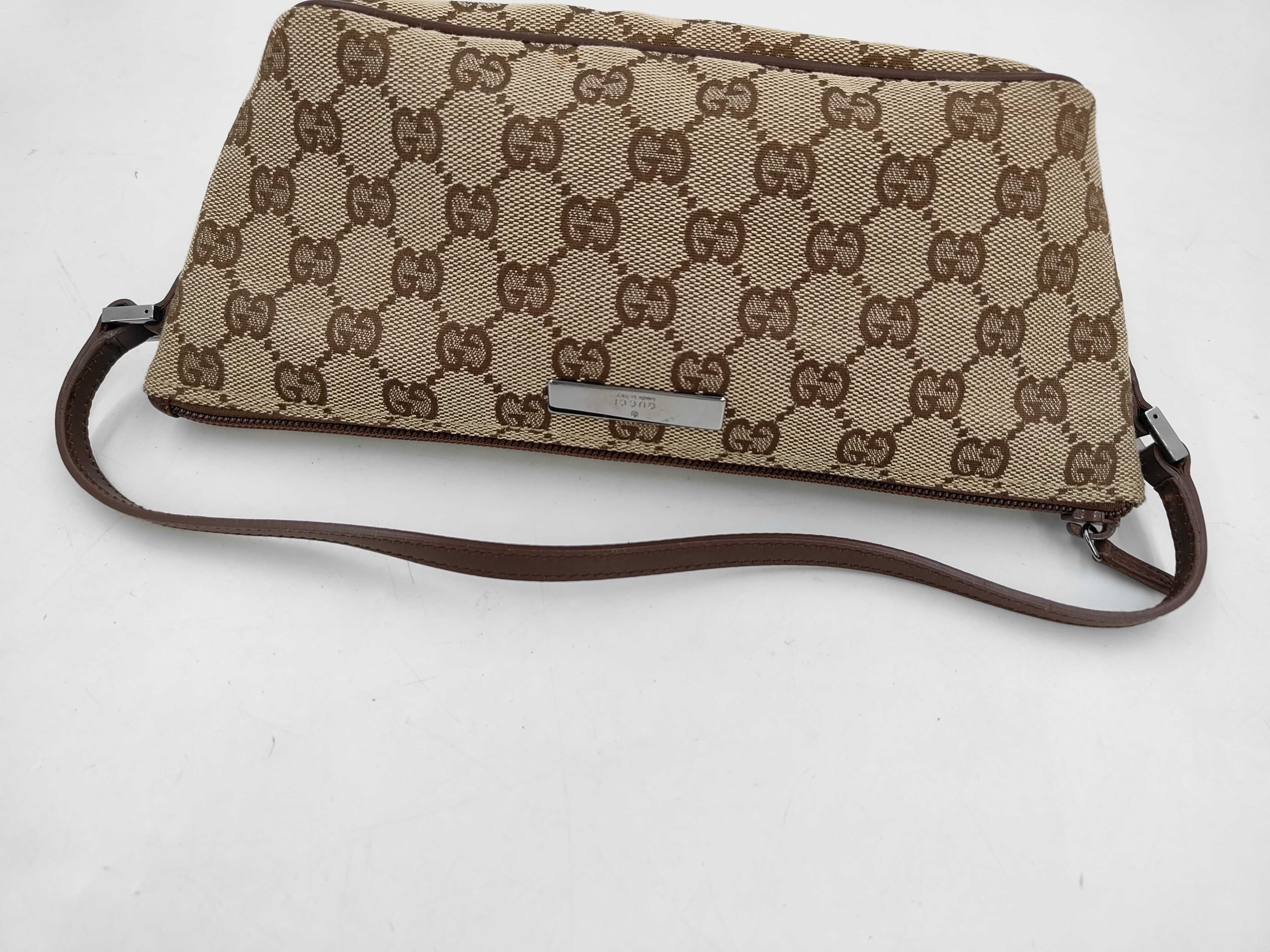 GG Canvas Accessory Pouch, Brown, 07198 (Pouch) — view 5