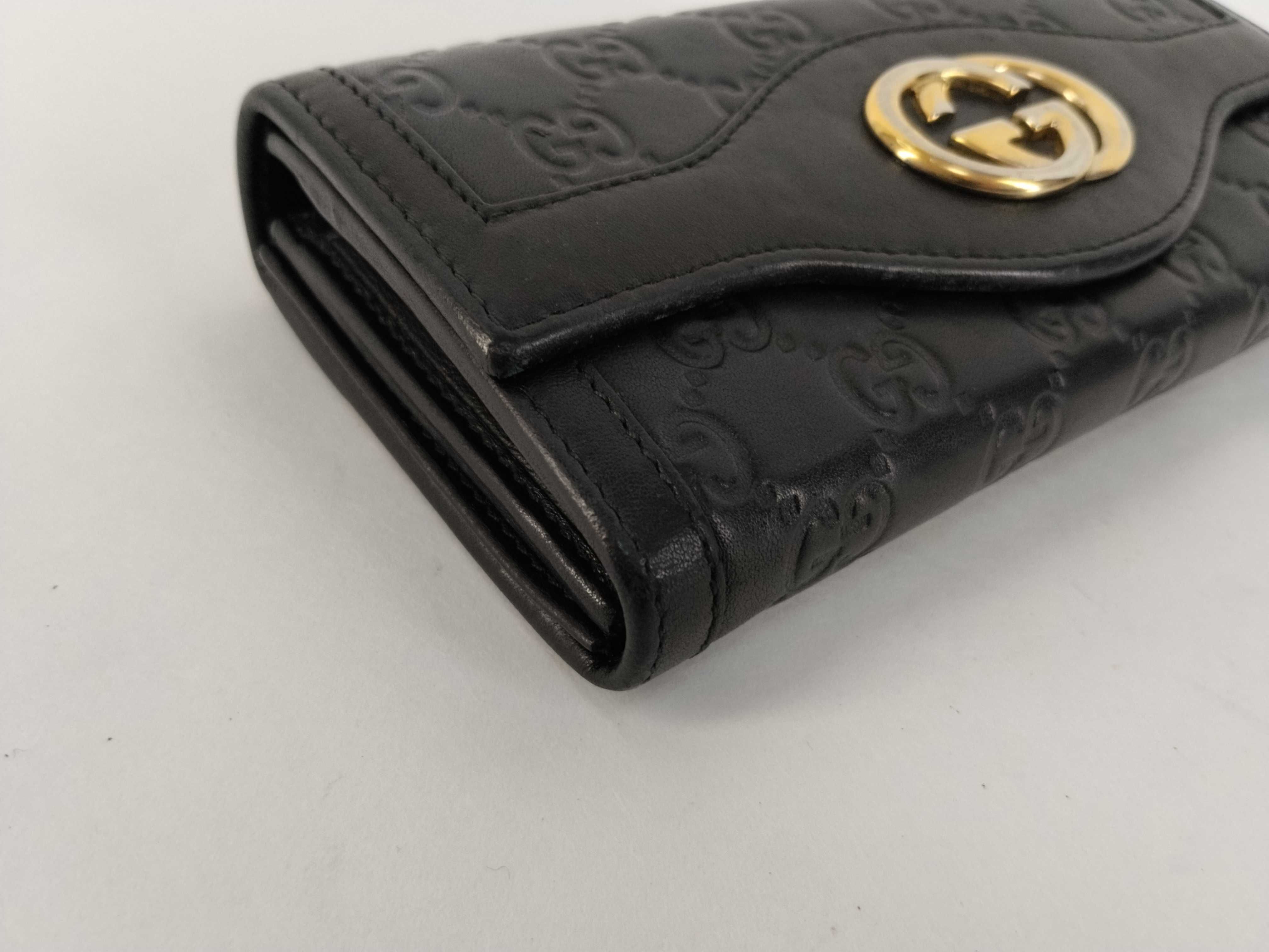 Guccissima Interlocking Leather Long Wallet — view 3