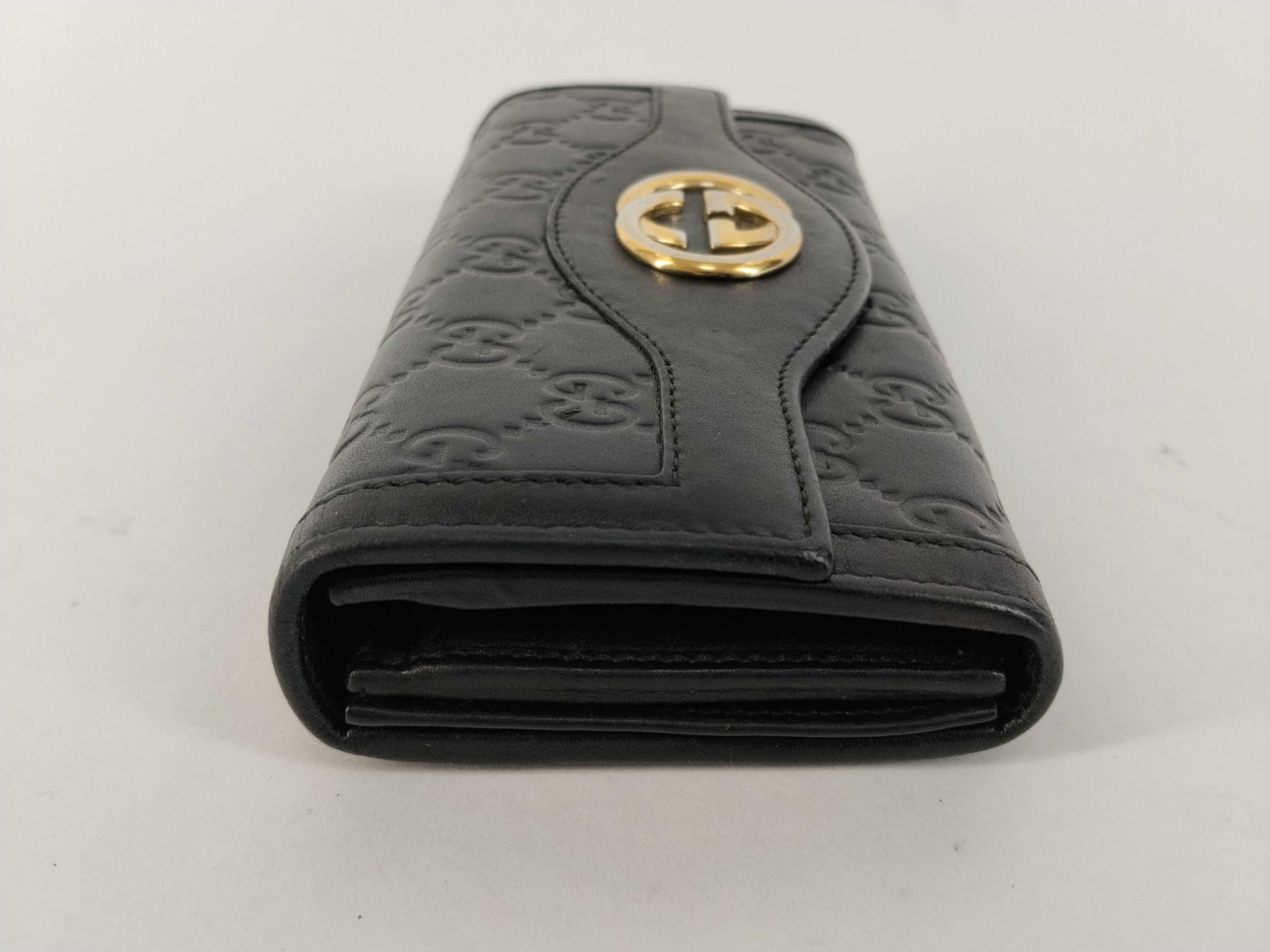 Guccissima Interlocking Leather Long Wallet — view 4