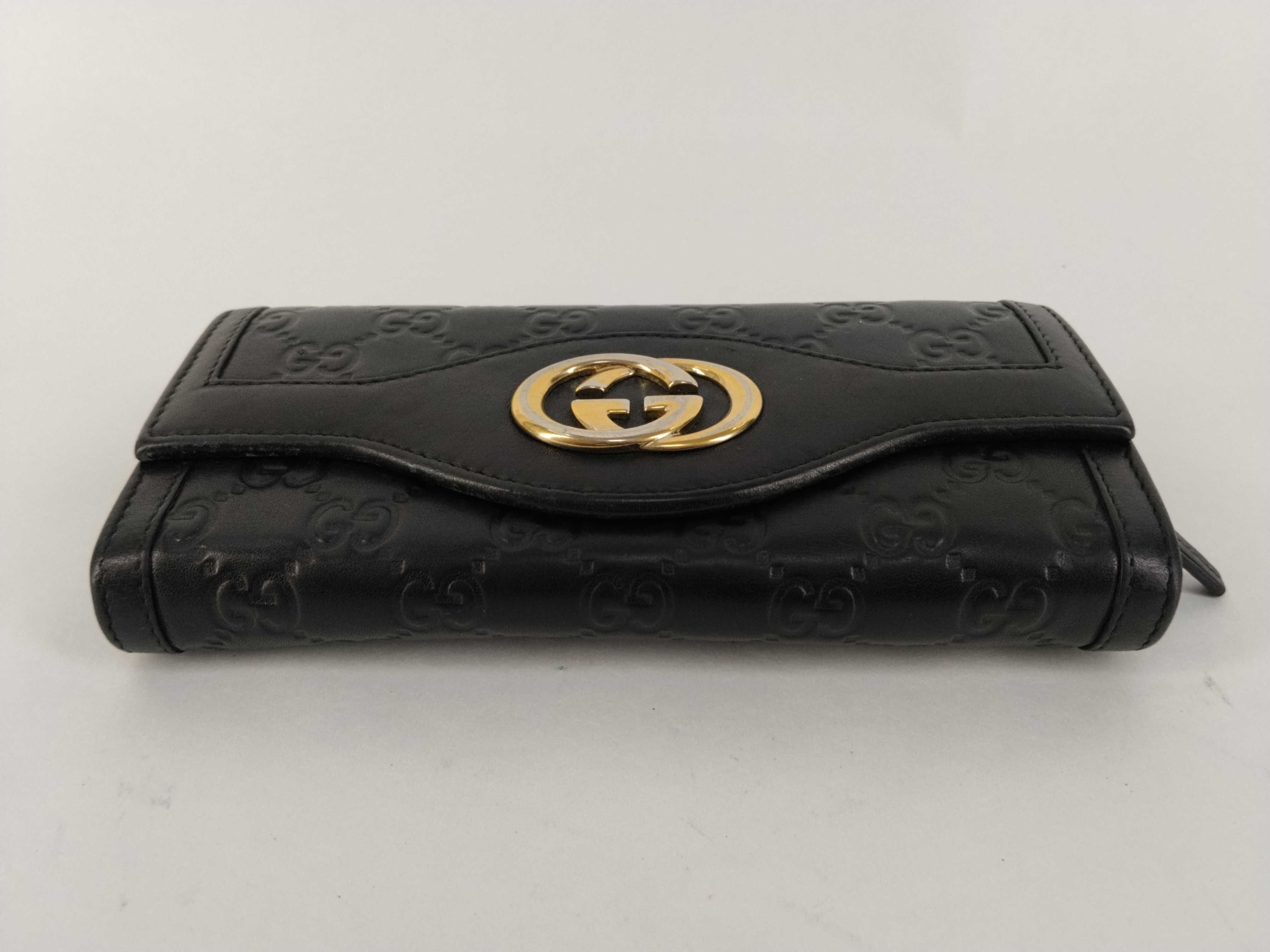 Guccissima Interlocking Leather Long Wallet — view 5