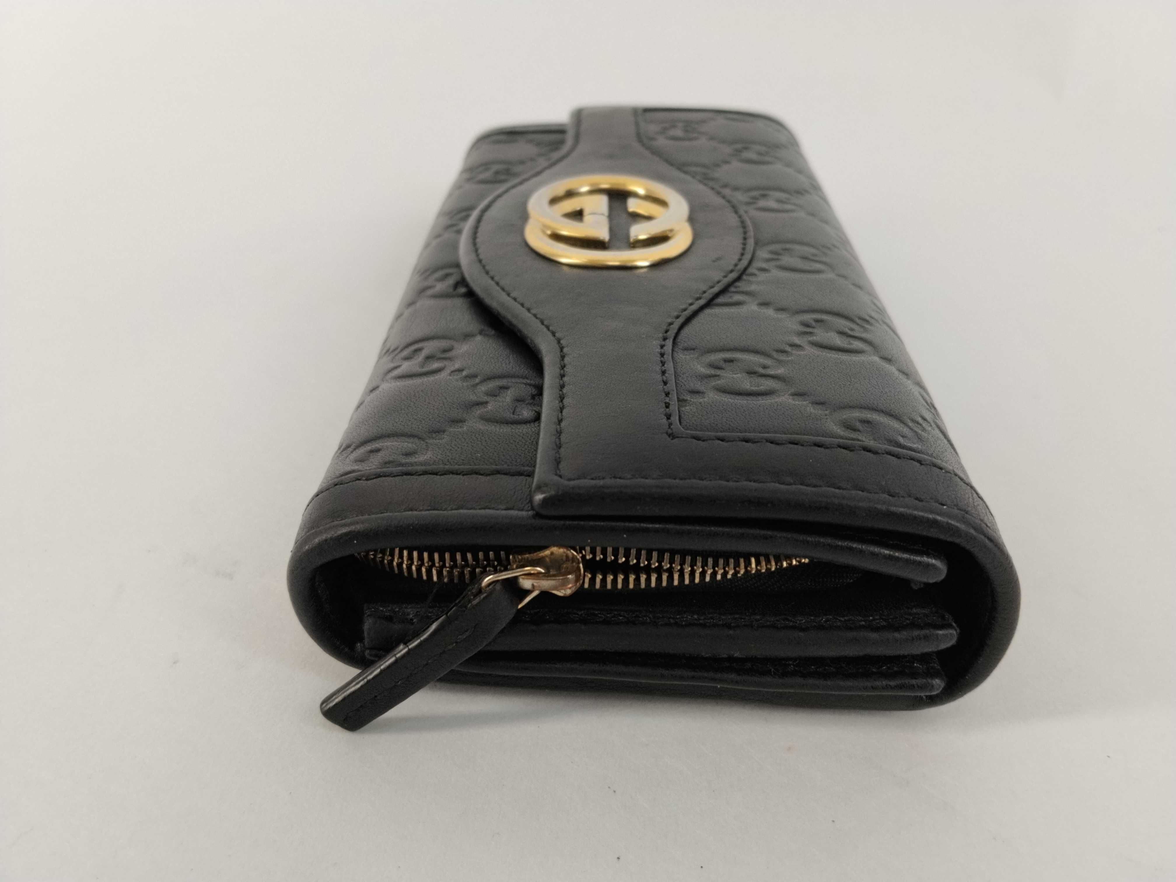 Guccissima Interlocking Leather Long Wallet — view 6