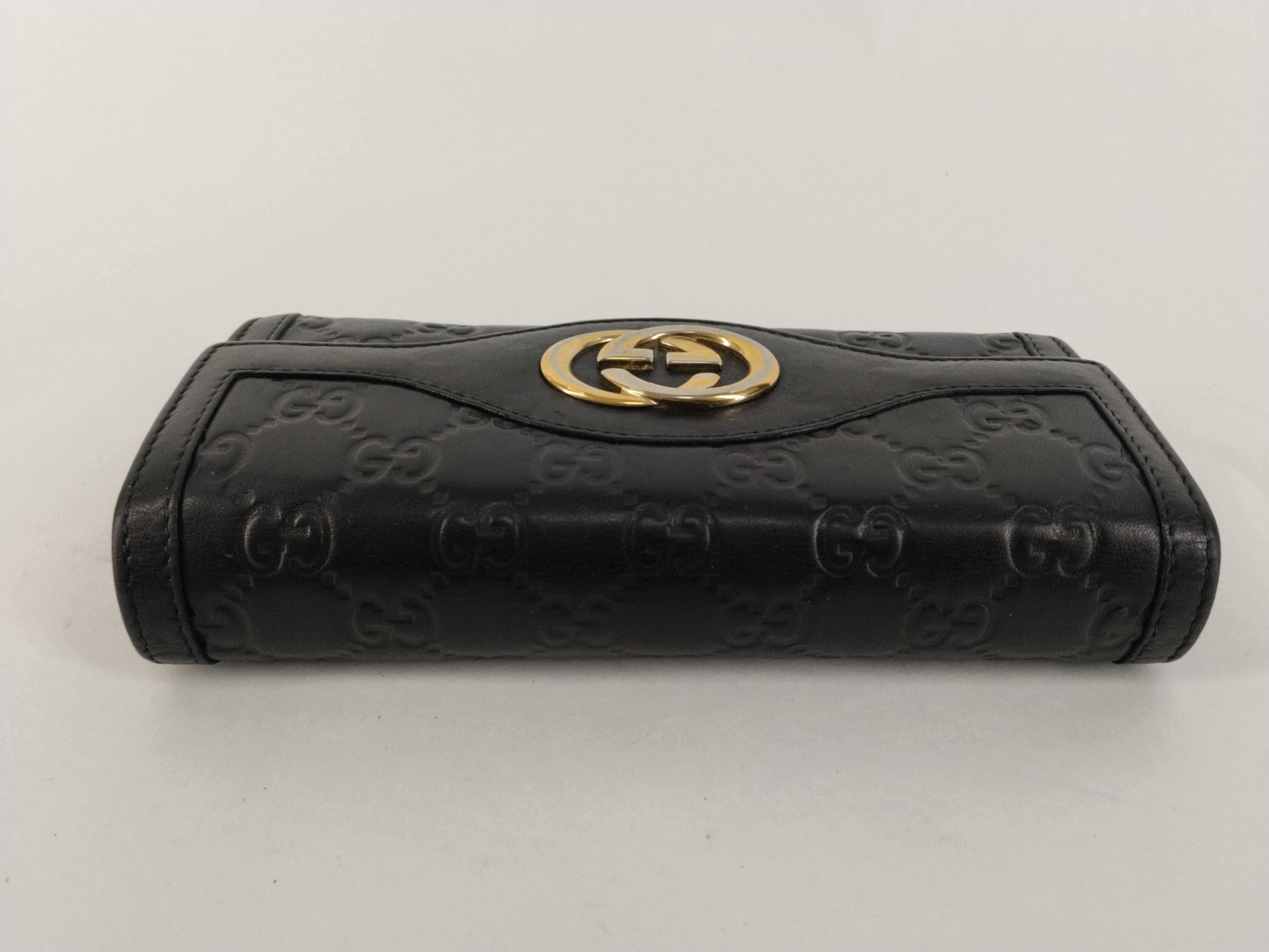 Guccissima Interlocking Leather Long Wallet — view 7