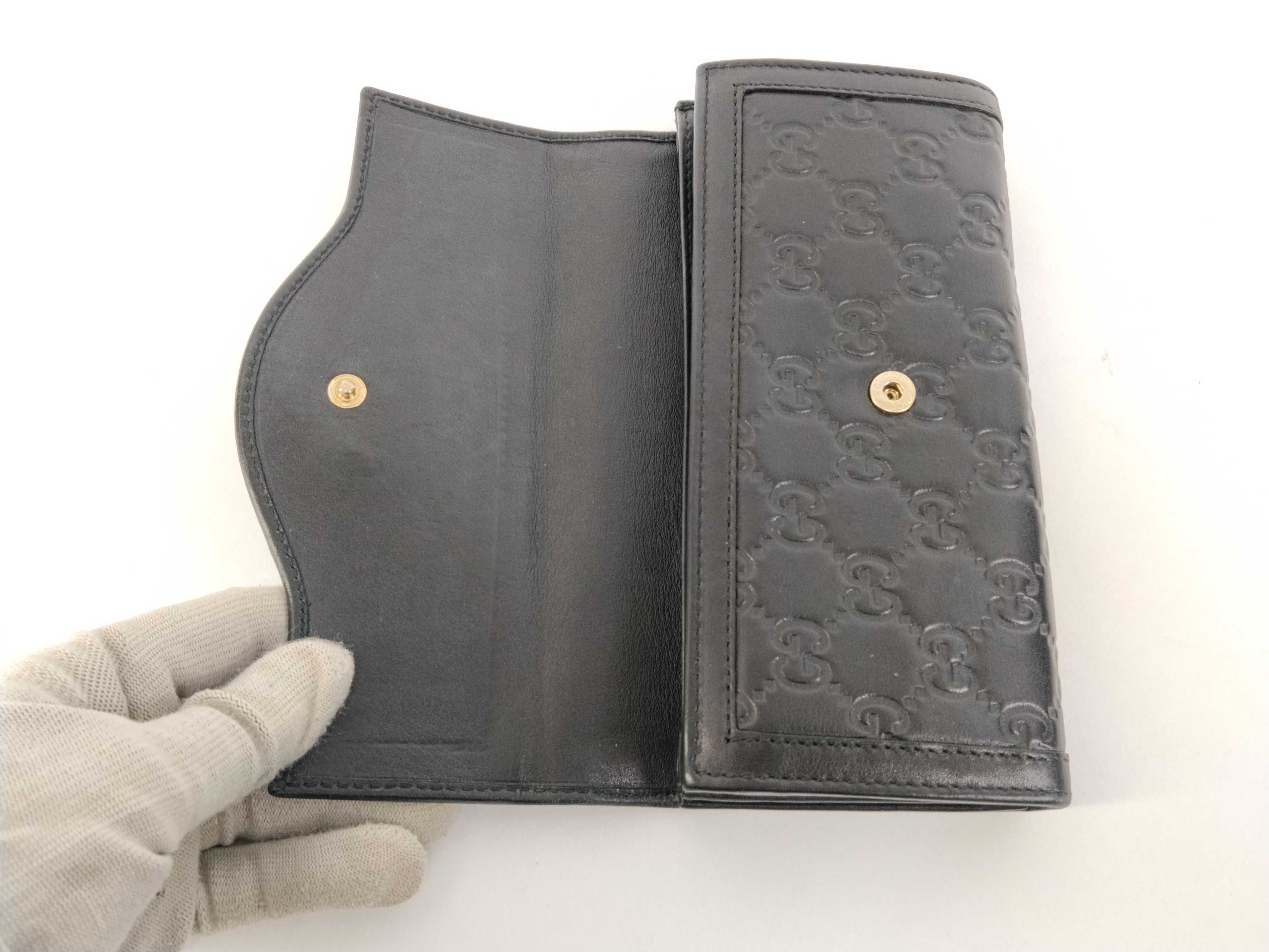 Guccissima Interlocking Leather Long Wallet — view 9