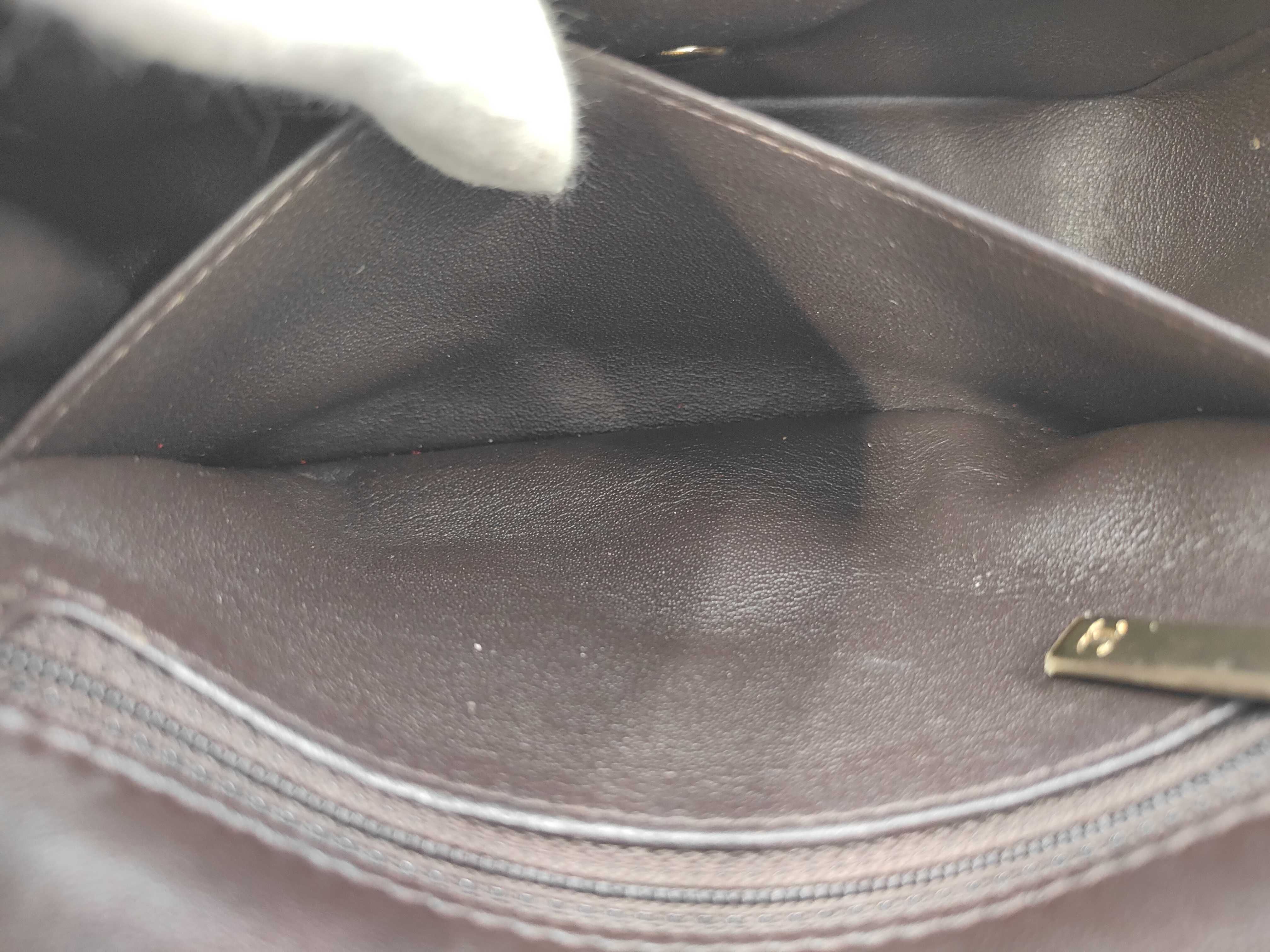 Lambskin Dark Brown Mini Matelassé RFID Shoulder Bag — view 14