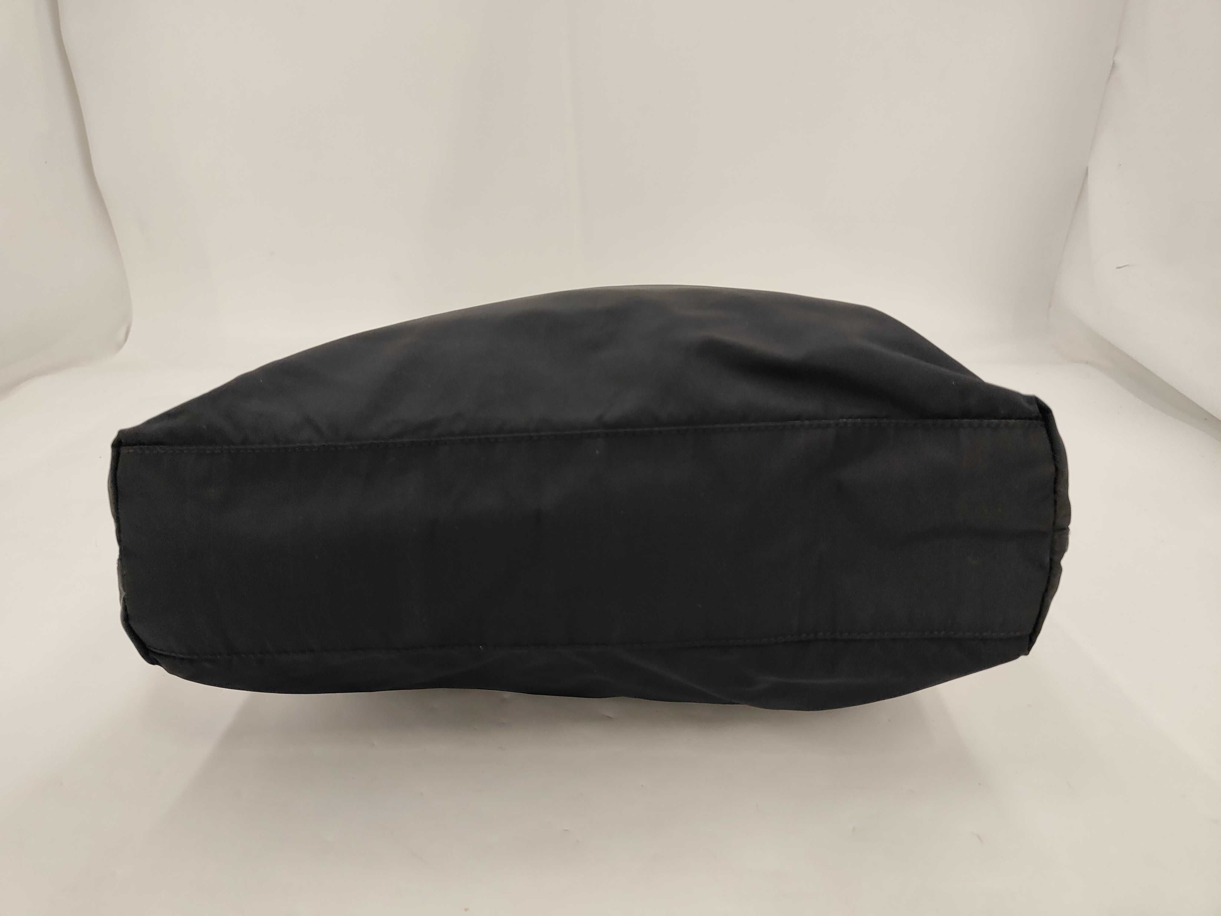 nylon tote bag, black nylon tote bag — view 4