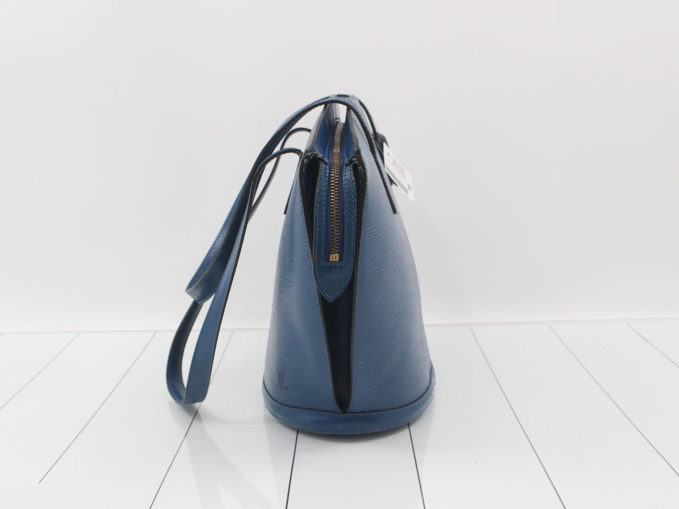 Epi Saint Jacques Blue Handbag — view 3
