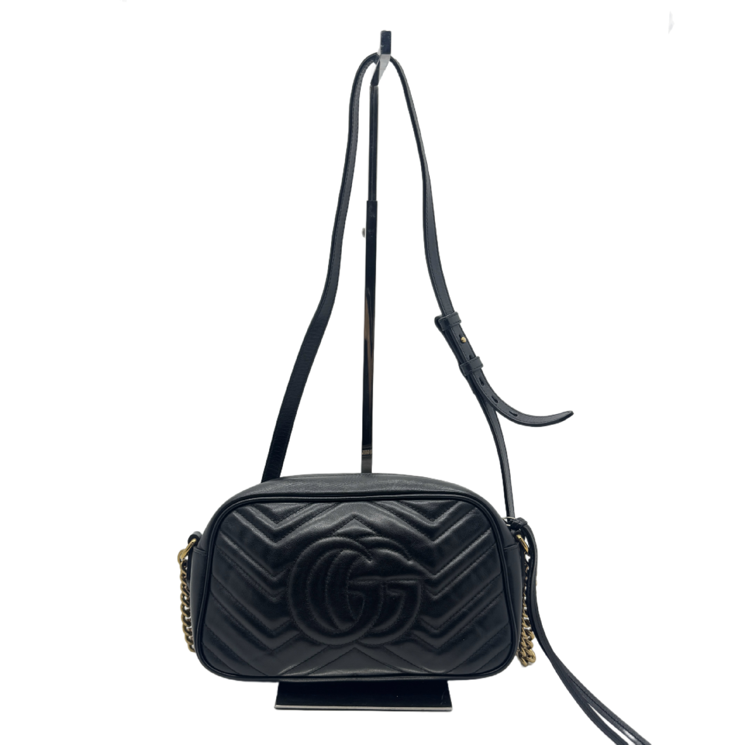 GG Marmont Matelassé Quilted Leather Camera Bag Chain Shoulder Bag — view 2