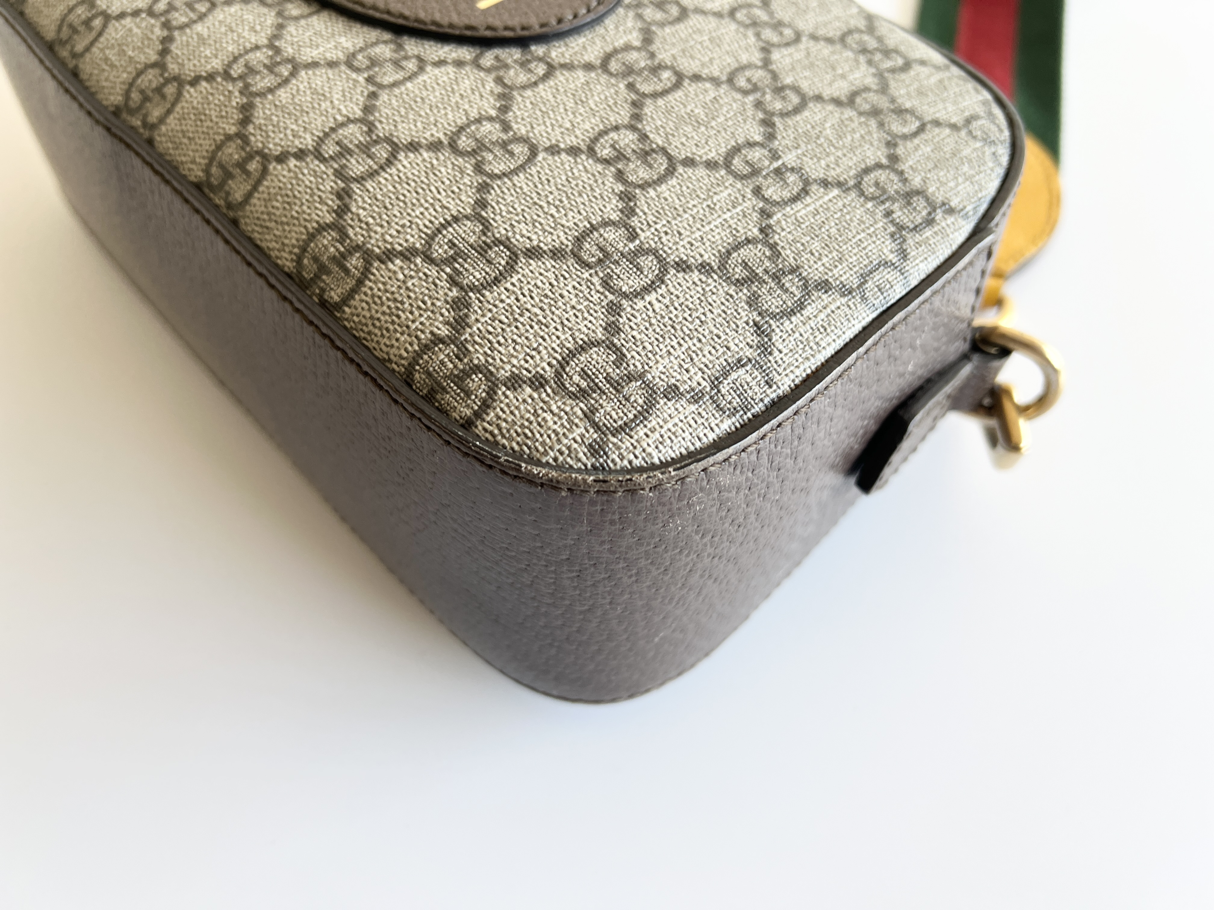 Tiger Head Neo GG Supreme Sherry Line Leather One Shoulder Bag — view 11