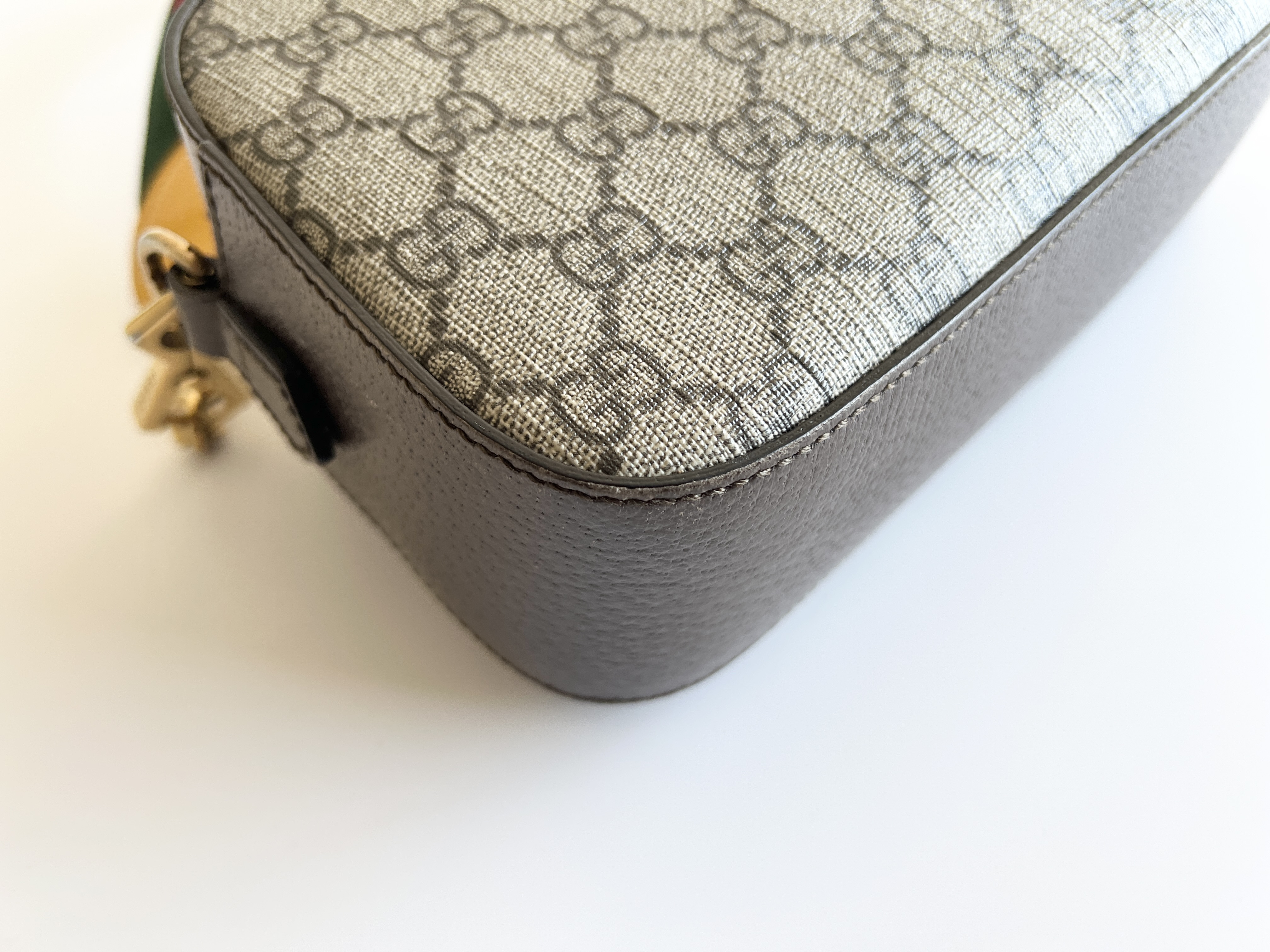 Tiger Head Neo GG Supreme Sherry Line Leather One Shoulder Bag — view 12
