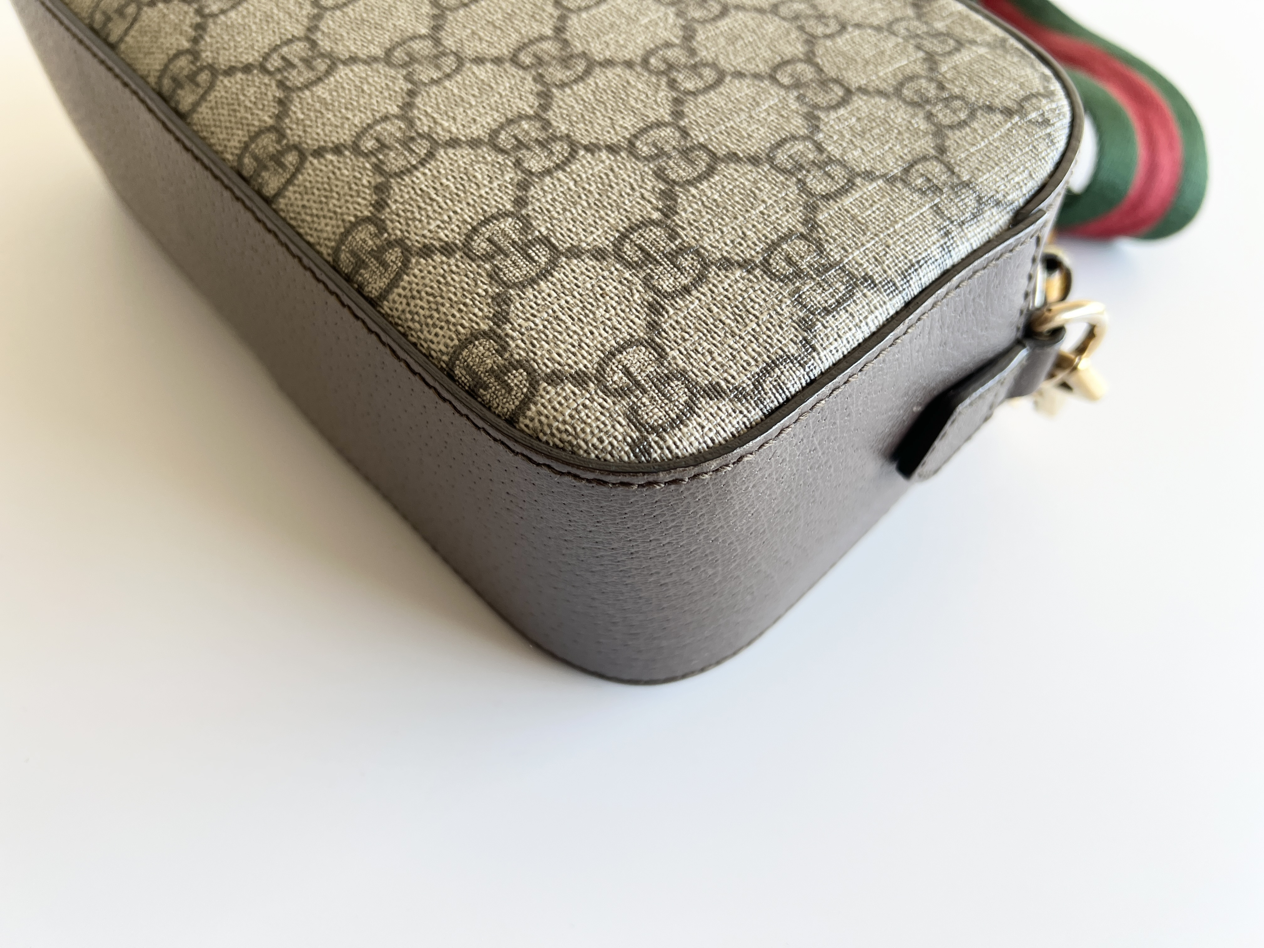 Tiger Head Neo GG Supreme Sherry Line Leather One Shoulder Bag — view 13
