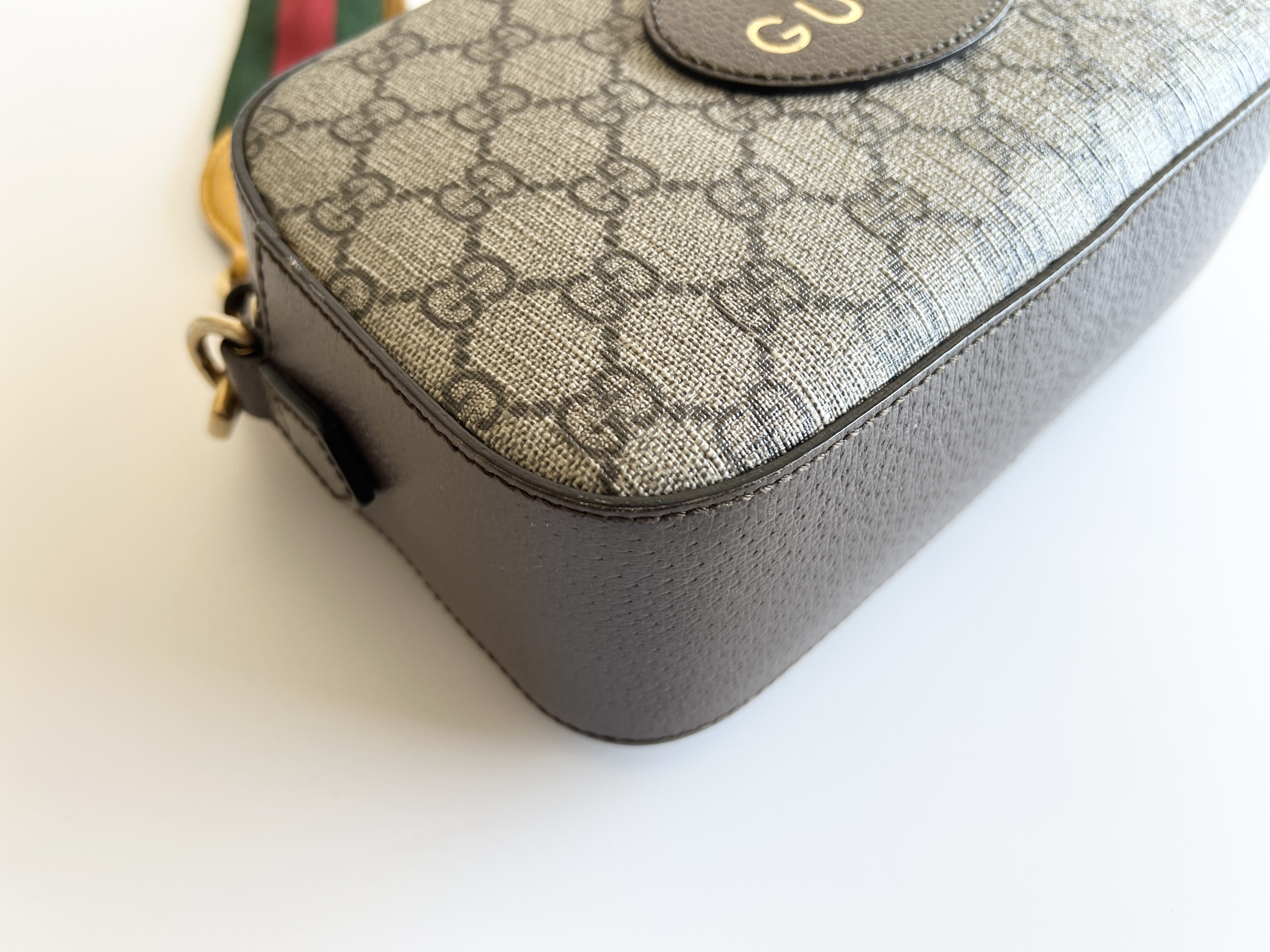 Tiger Head Neo GG Supreme Sherry Line Leather One Shoulder Bag — view 10