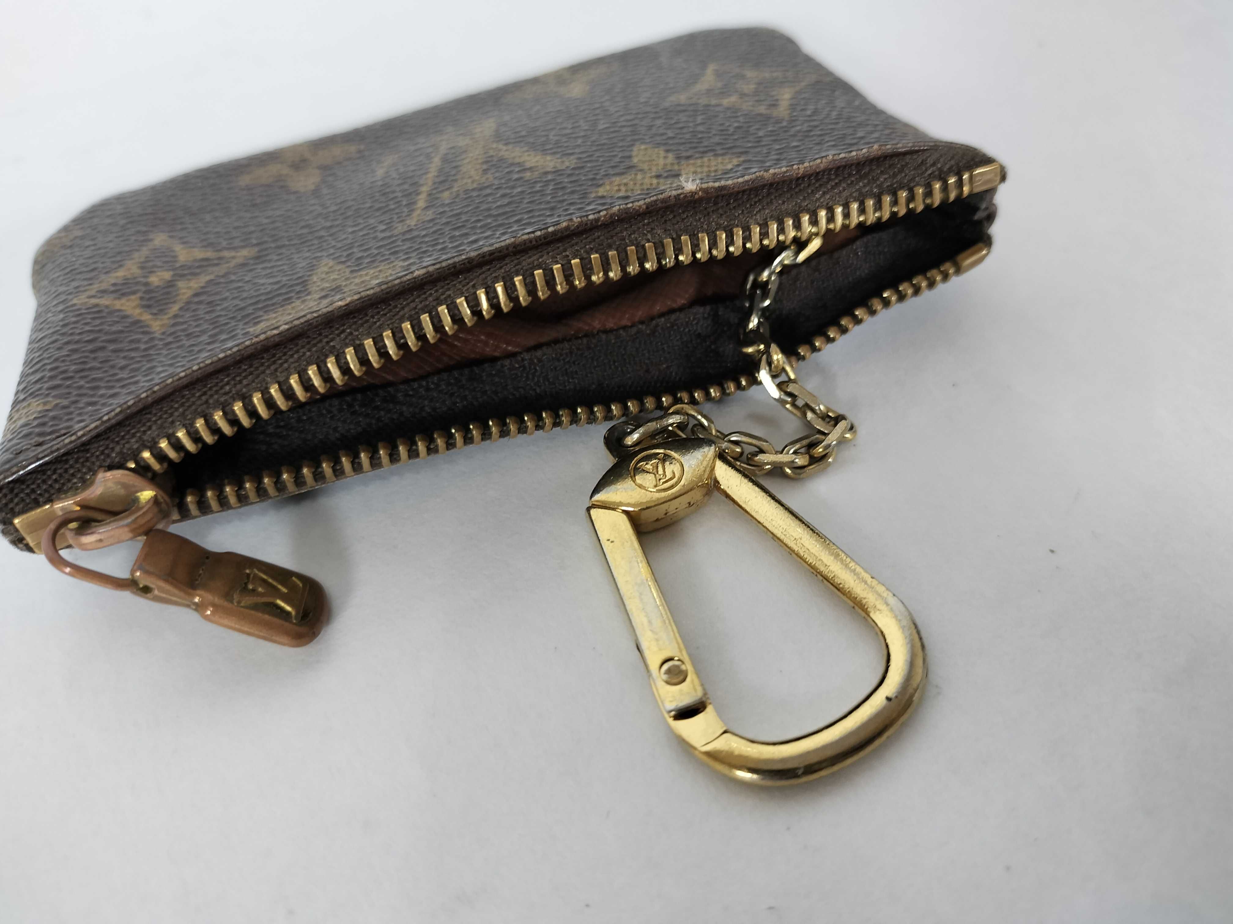 Monogram Vuitton Pochette Clé Coin Case — view 7