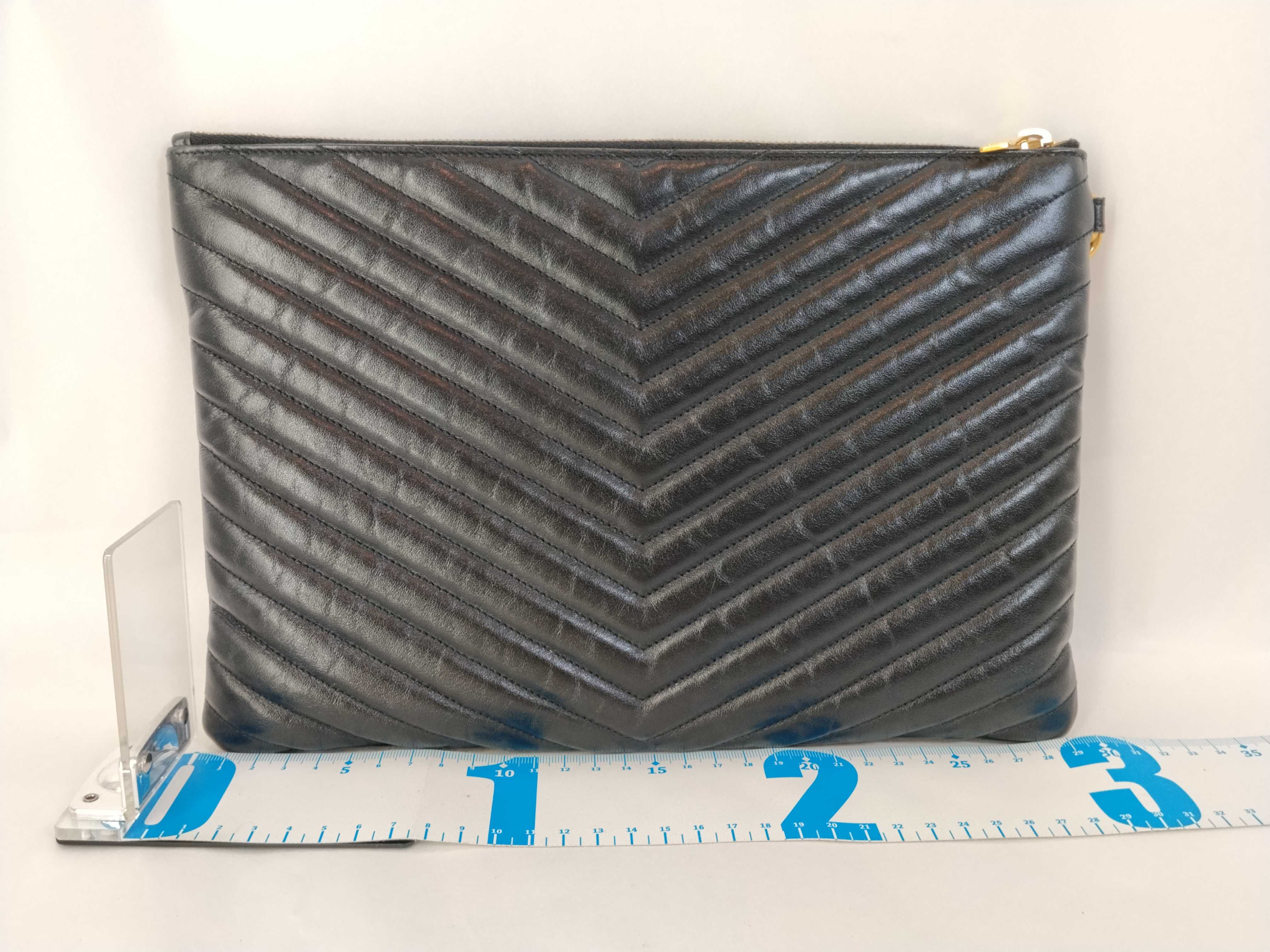 Matelasse Clutch Bag Black — view 2
