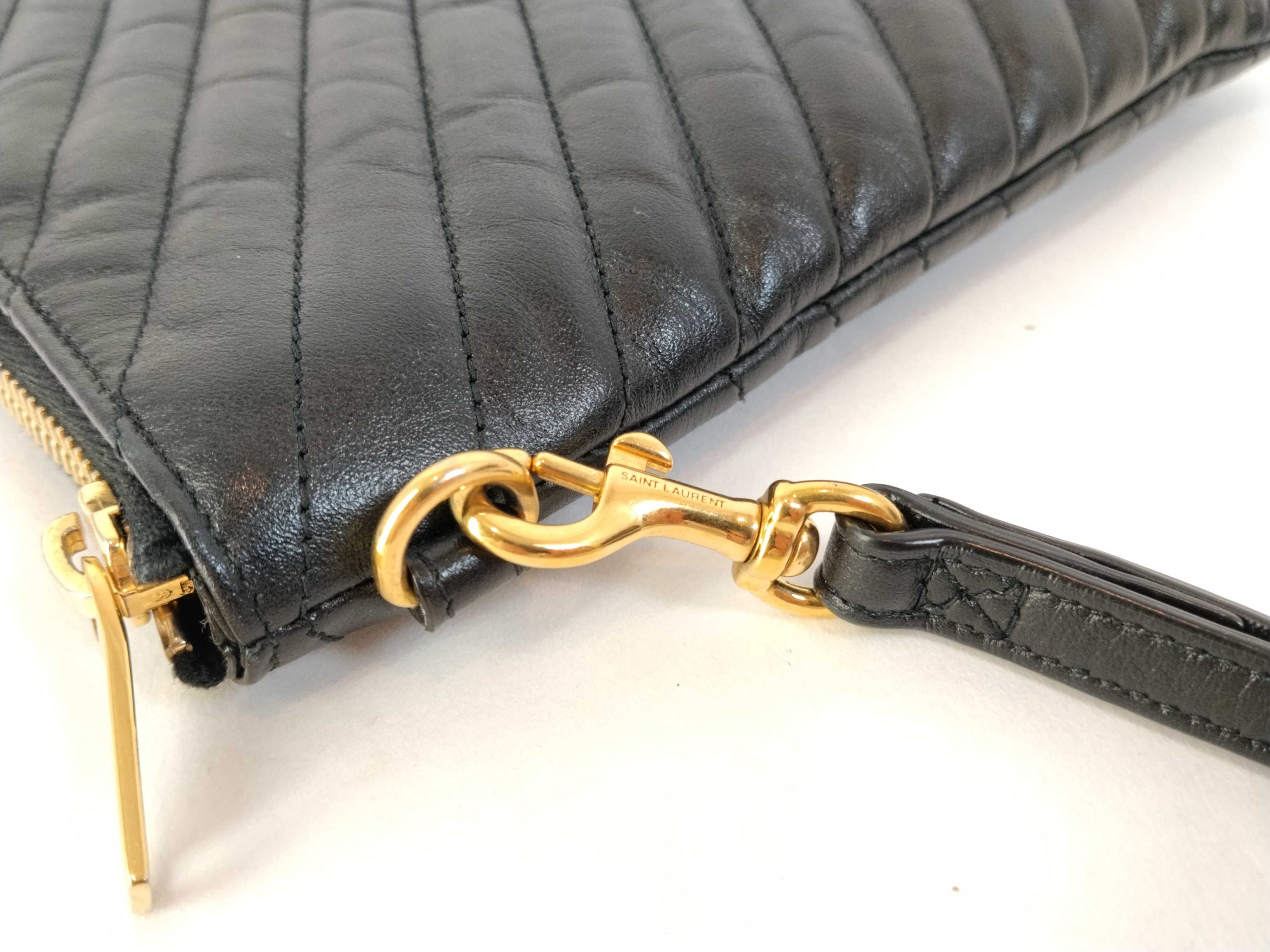 Matelasse Clutch Bag Black — view 5