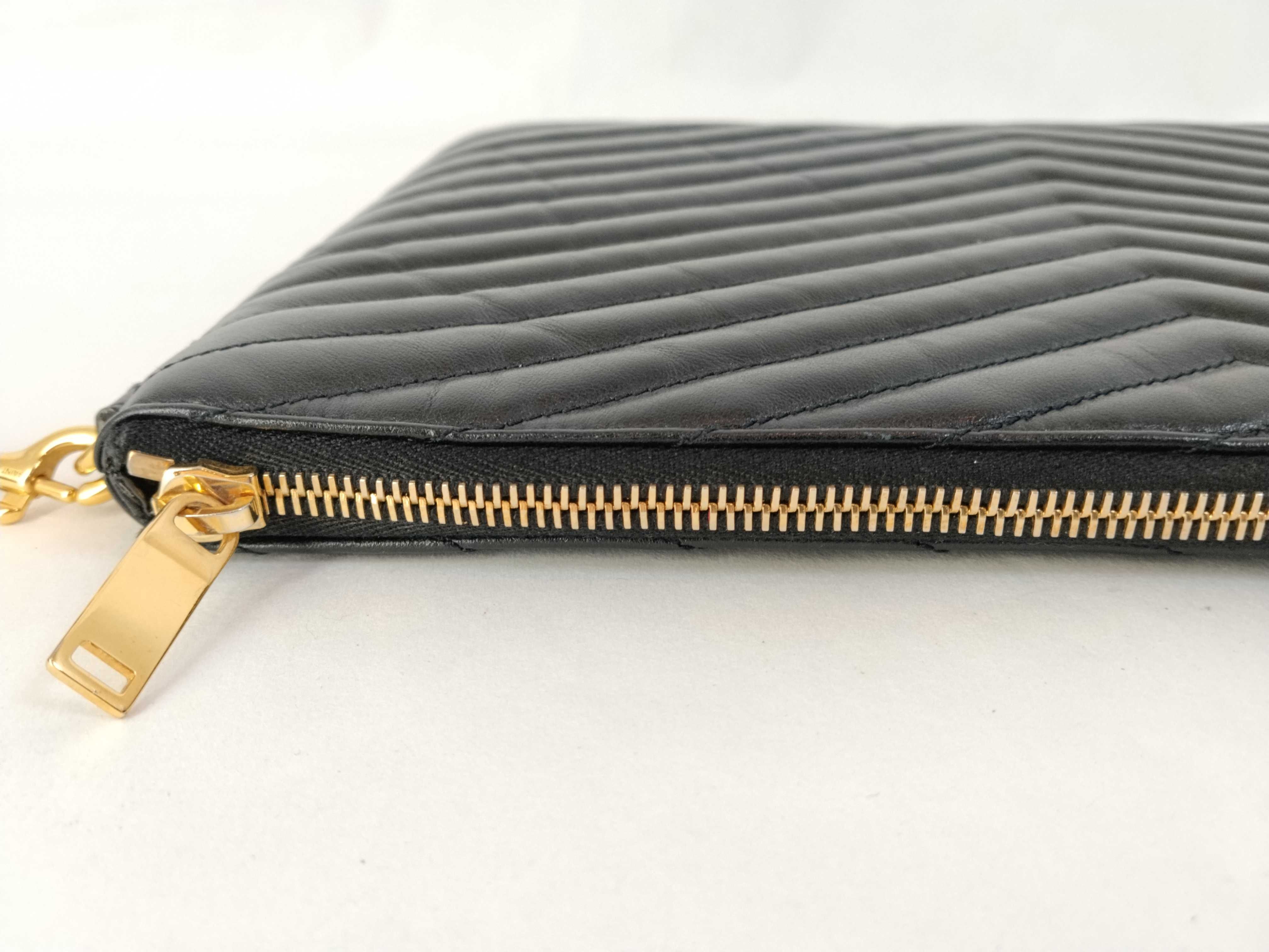 Matelasse Clutch Bag Black — view 8