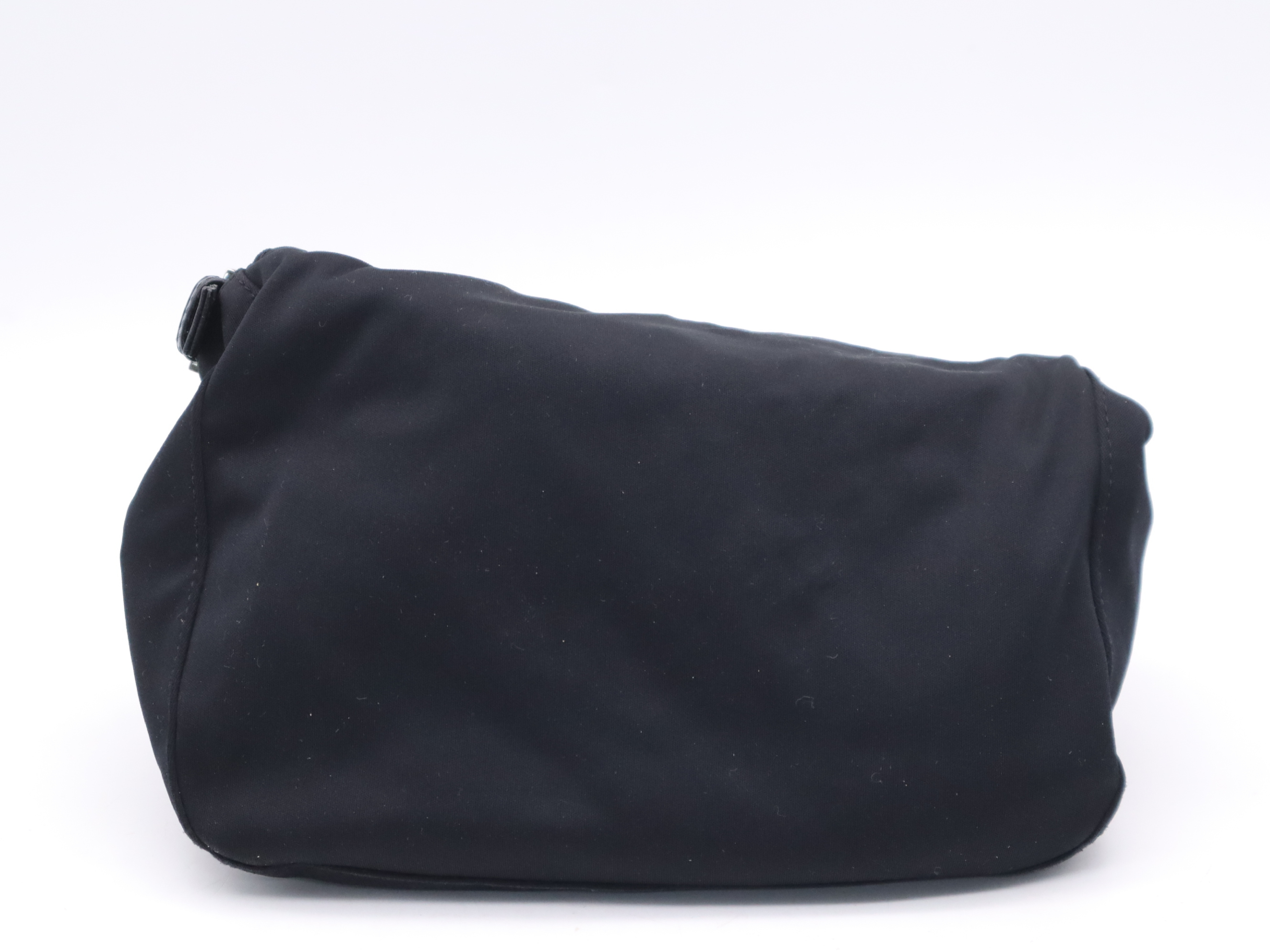 Jersey Mamma Bucket Black Shoulder Bag with Silver Hardware — view 2