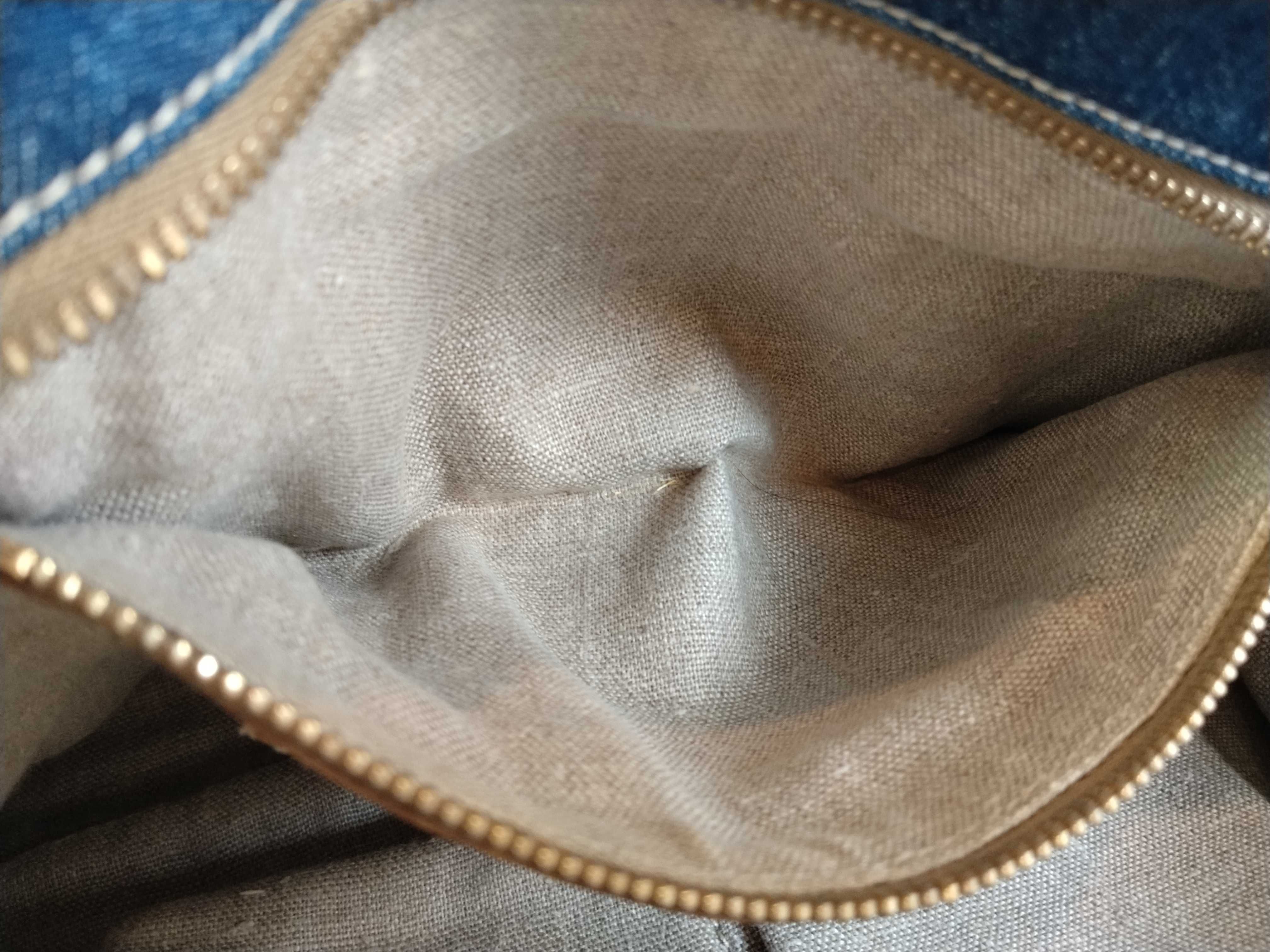 denim double chain shoulder bag — view 12