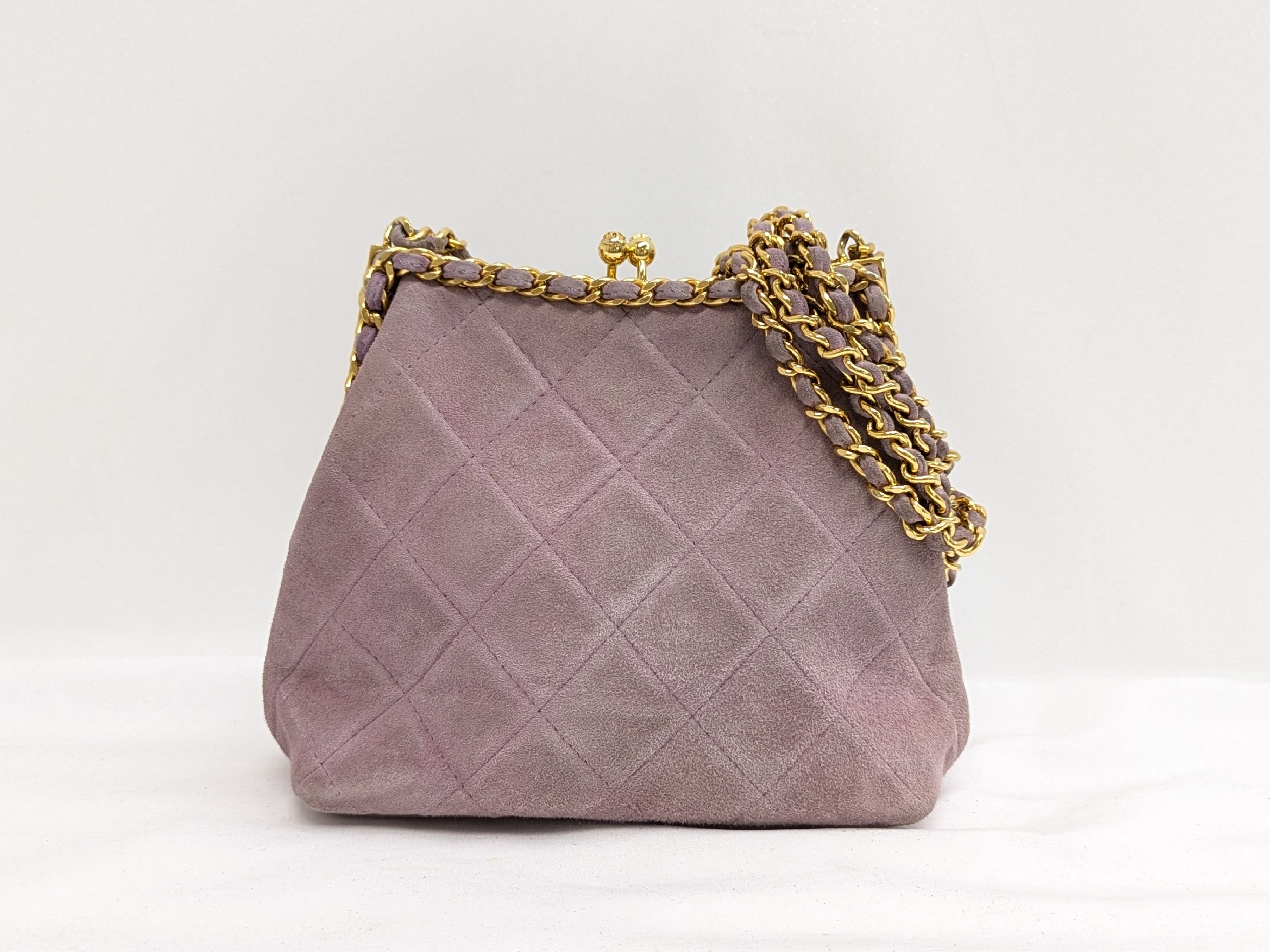 Suede Clasp Chain Shoulder Bag (Series 3)