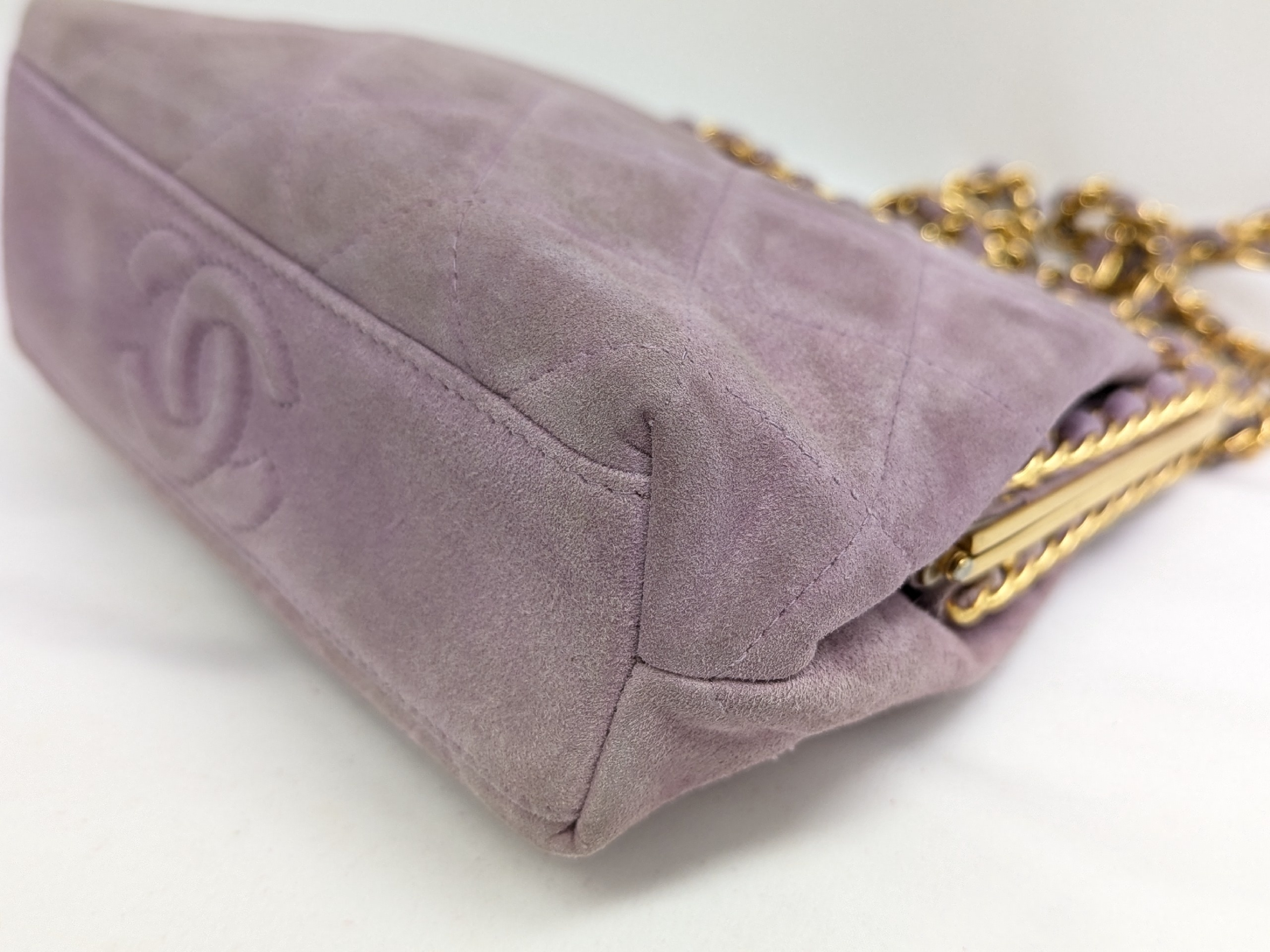 Suede Clasp Chain Shoulder Bag (Series 3) — view 4