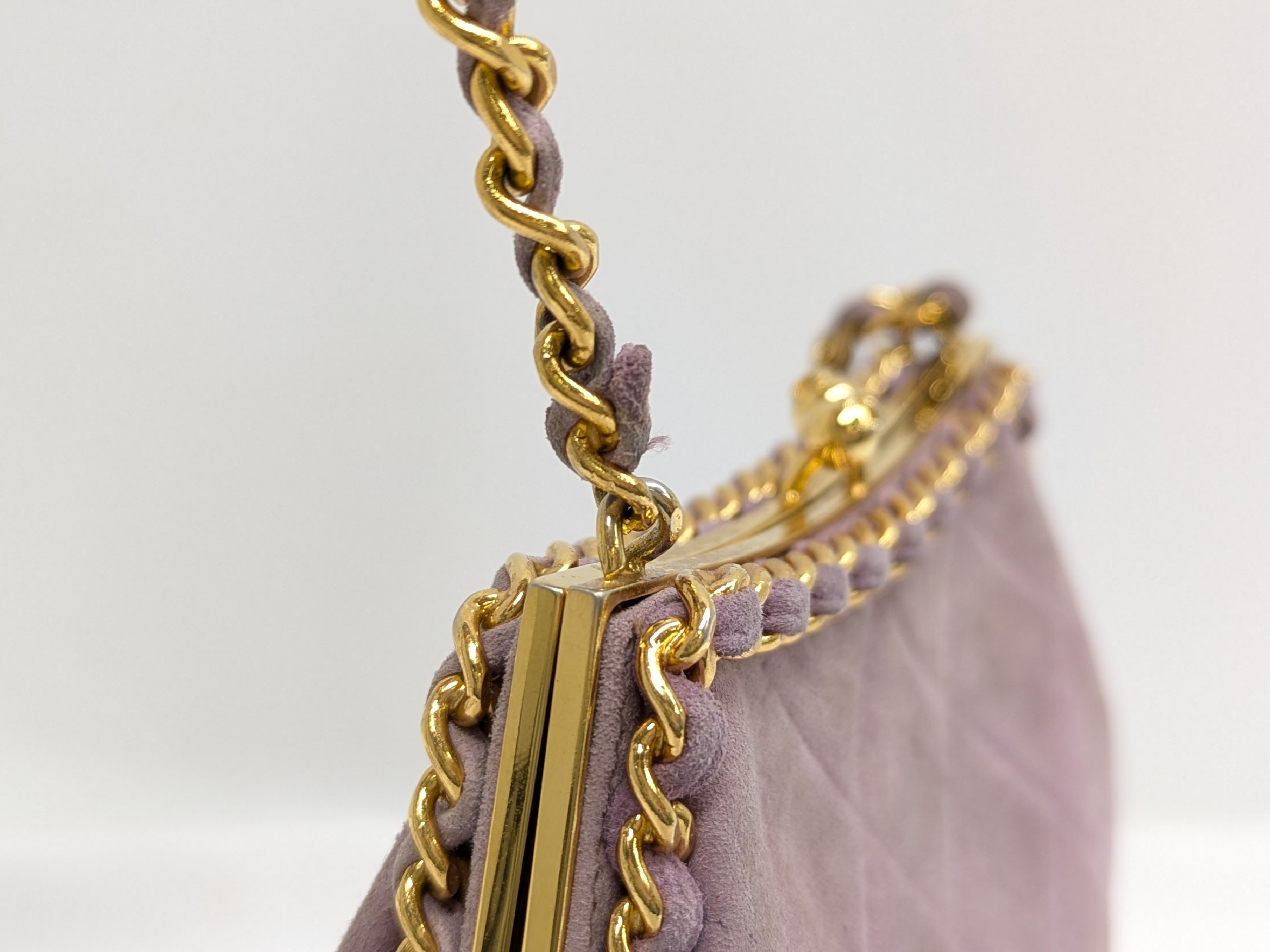 Suede Clasp Chain Shoulder Bag (Series 3) — view 8