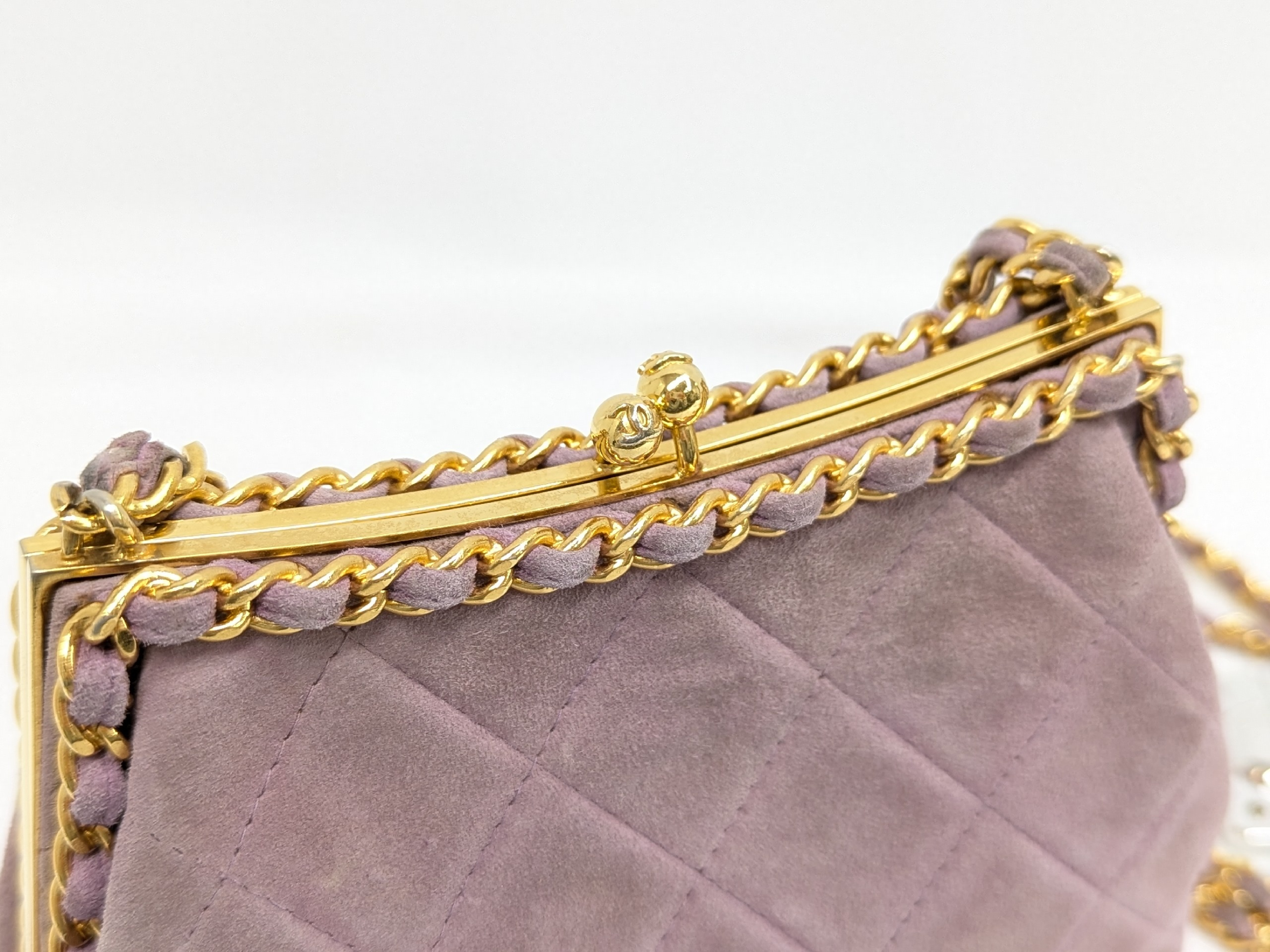 Suede Clasp Chain Shoulder Bag (Series 3) — view 9
