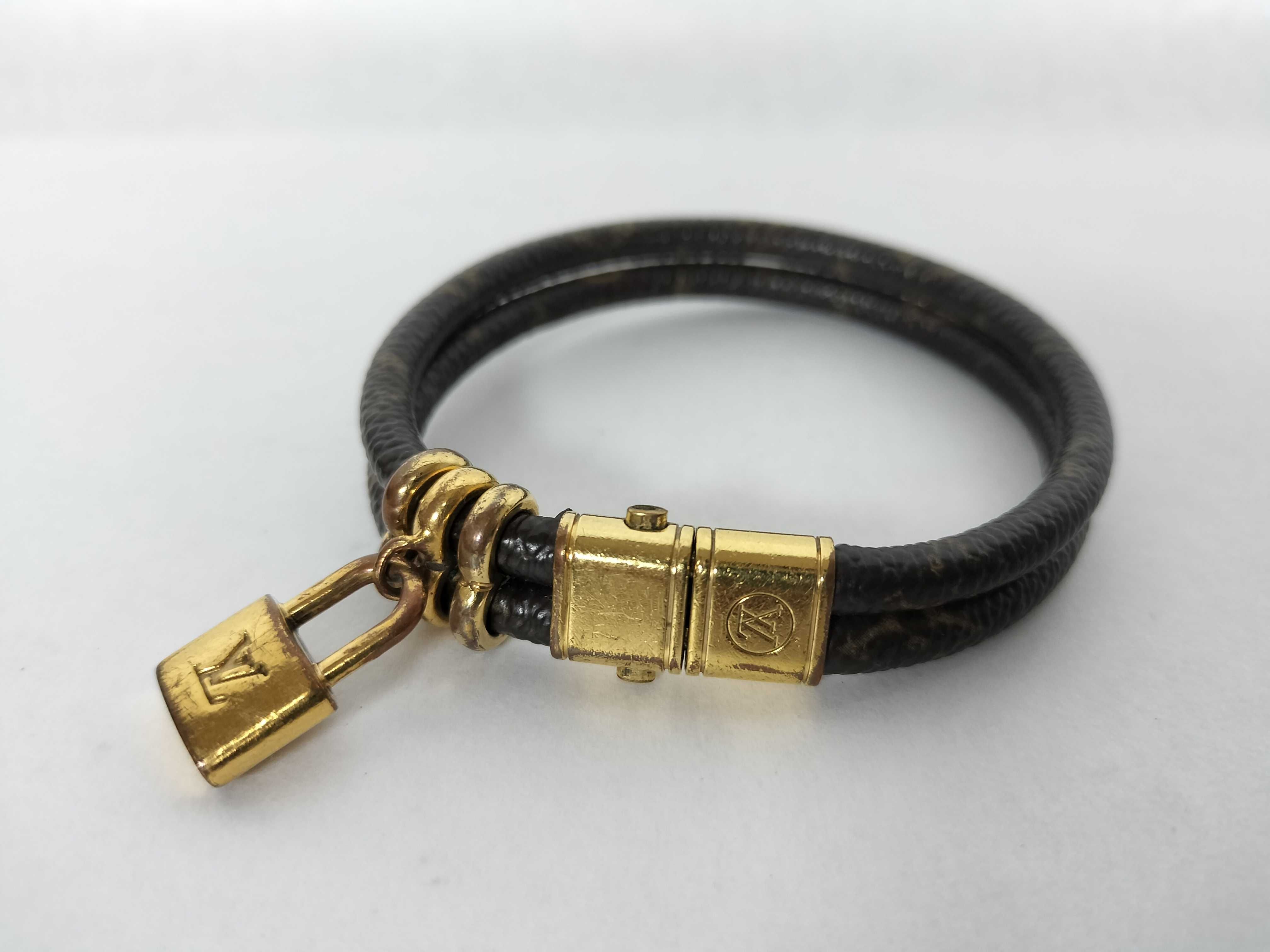 【Louis Vuitton】 Bracelet, Keep It Twice, GP/PVC coated canvas, 17.3g, 16.5cm, M6640E Bracelet/Bangle — view 2