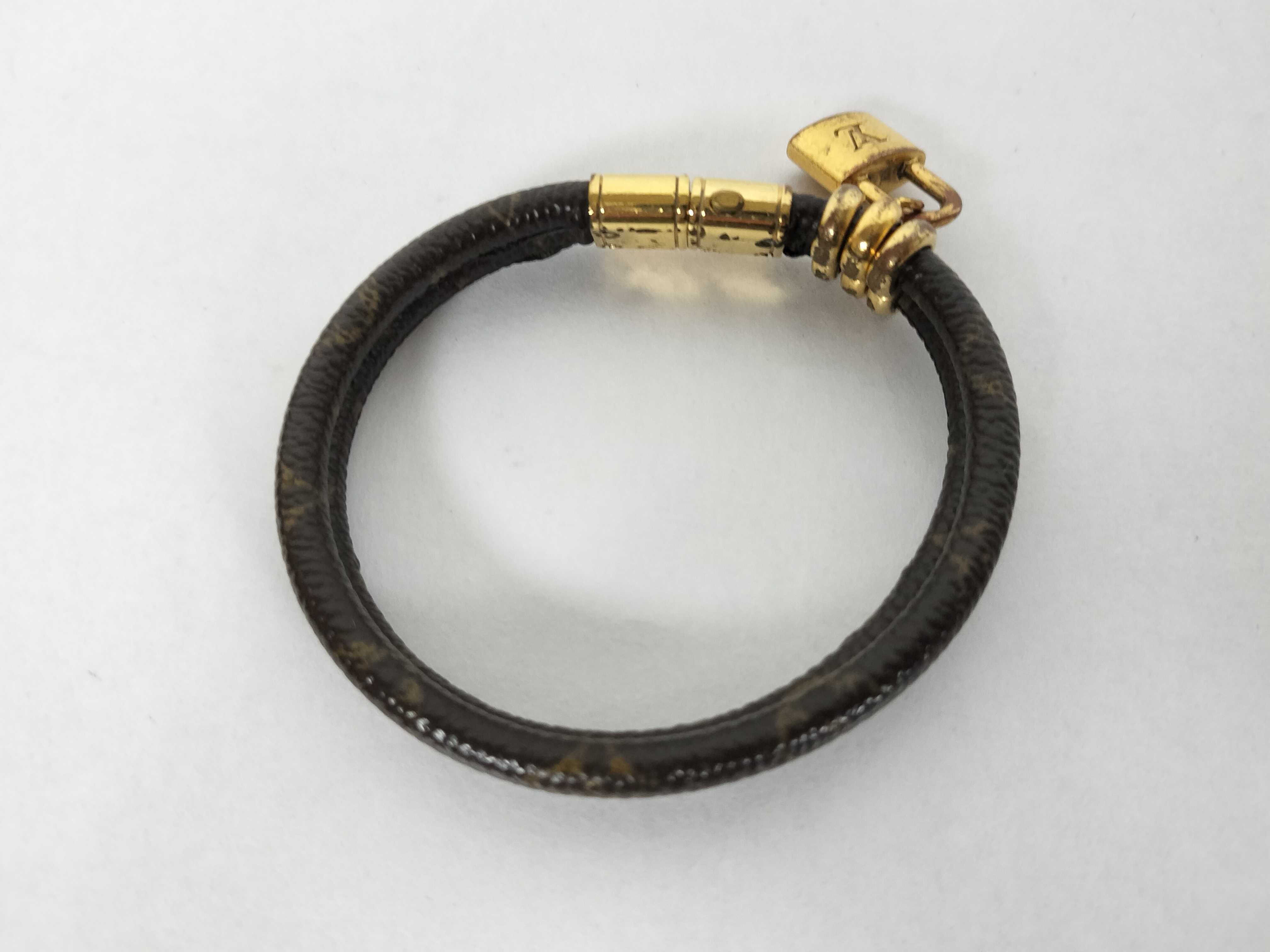 【Louis Vuitton】 Bracelet, Keep It Twice, GP/PVC coated canvas, 17.3g, 16.5cm, M6640E Bracelet/Bangle — view 3