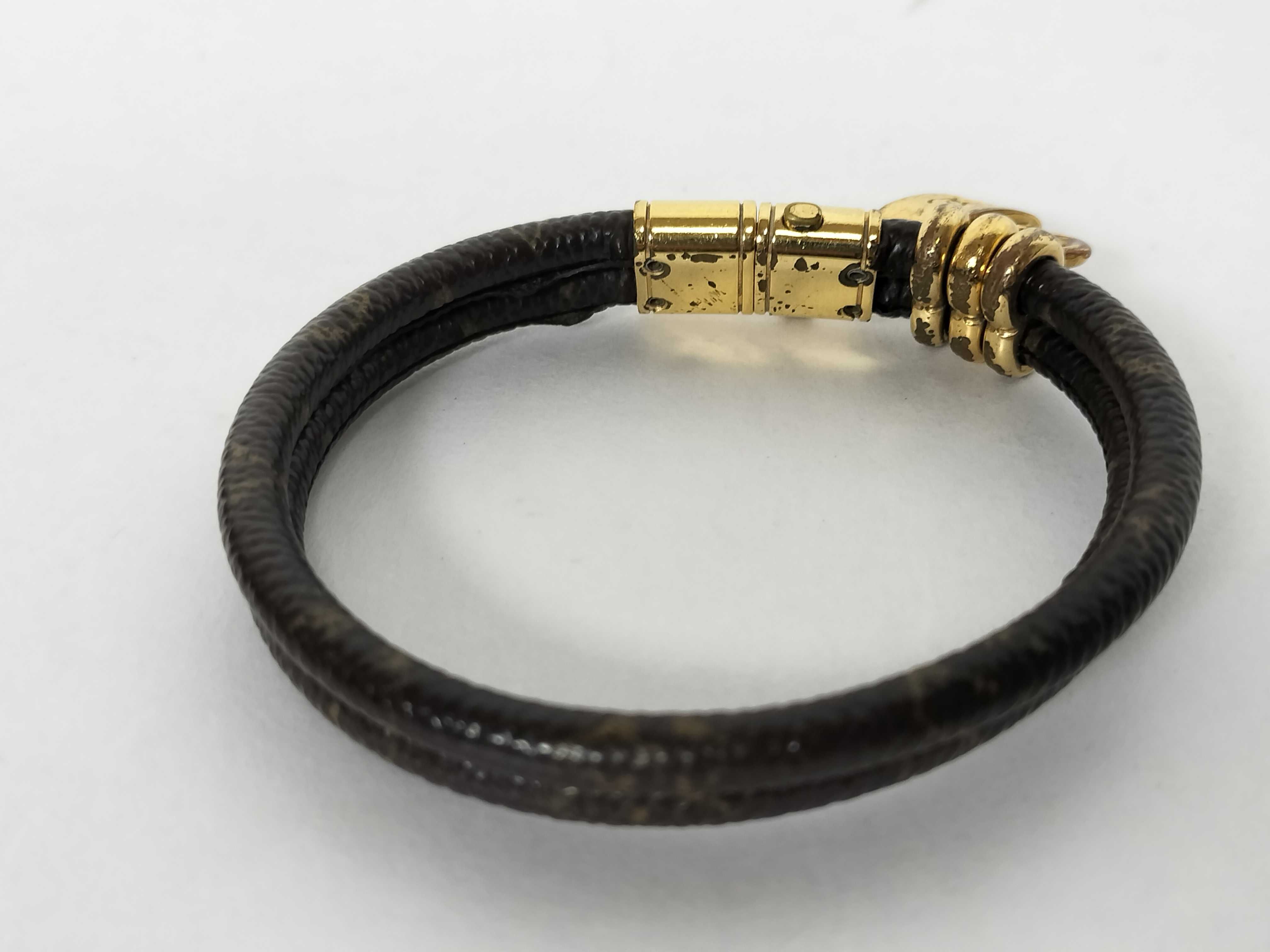 【Louis Vuitton】 Bracelet, Keep It Twice, GP/PVC coated canvas, 17.3g, 16.5cm, M6640E Bracelet/Bangle — view 4