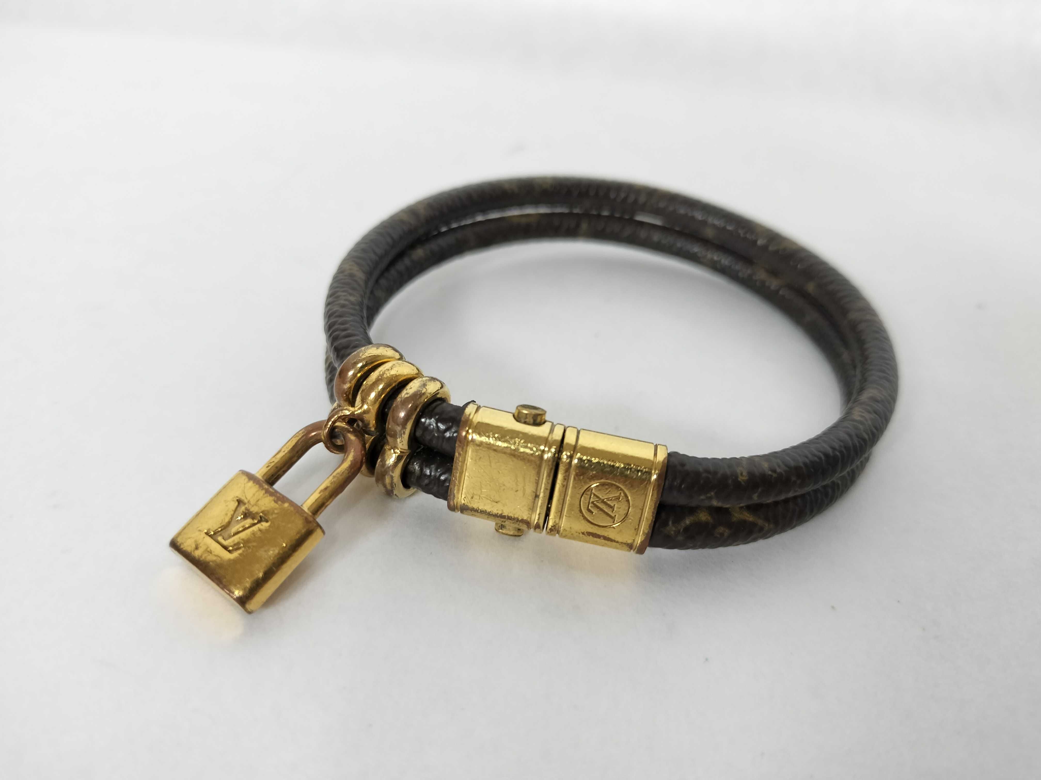 【Louis Vuitton】 Bracelet, Keep It Twice, GP/PVC coated canvas, 17.3g, 16.5cm, M6640E Bracelet/Bangle — view 5