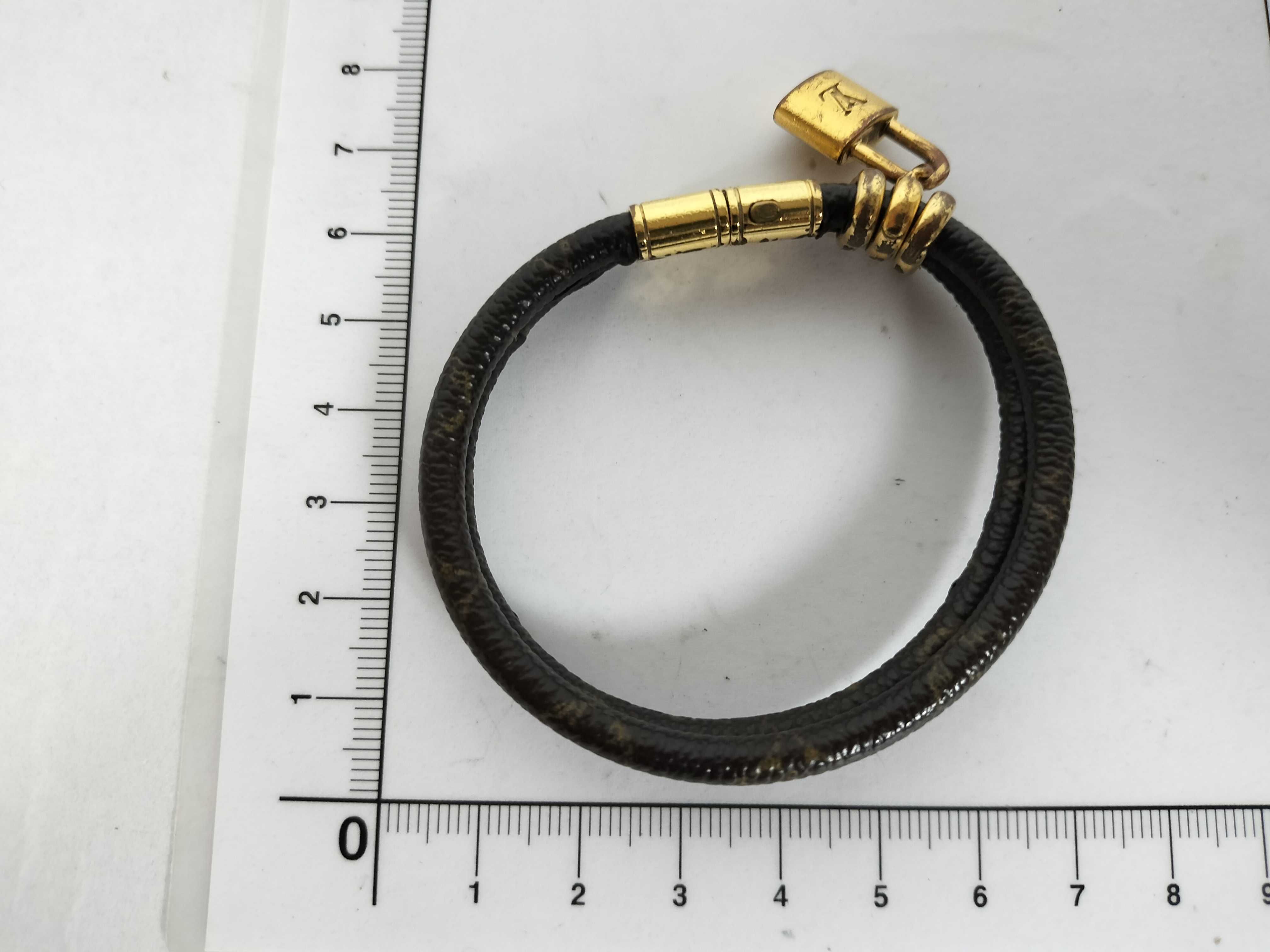 【Louis Vuitton】 Bracelet, Keep It Twice, GP/PVC coated canvas, 17.3g, 16.5cm, M6640E Bracelet/Bangle — view 6