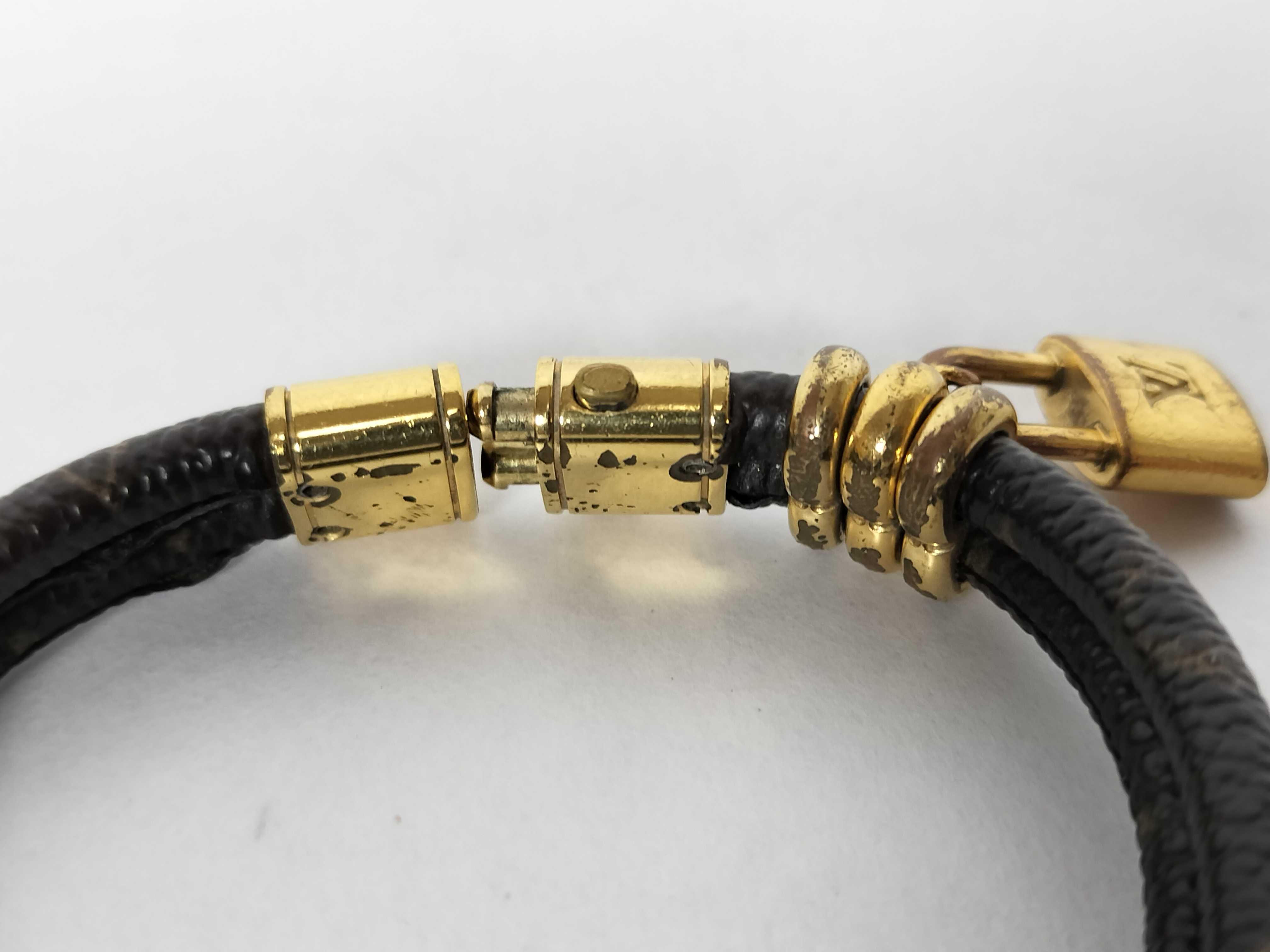 【Louis Vuitton】 Bracelet, Keep It Twice, GP/PVC coated canvas, 17.3g, 16.5cm, M6640E Bracelet/Bangle — view 7
